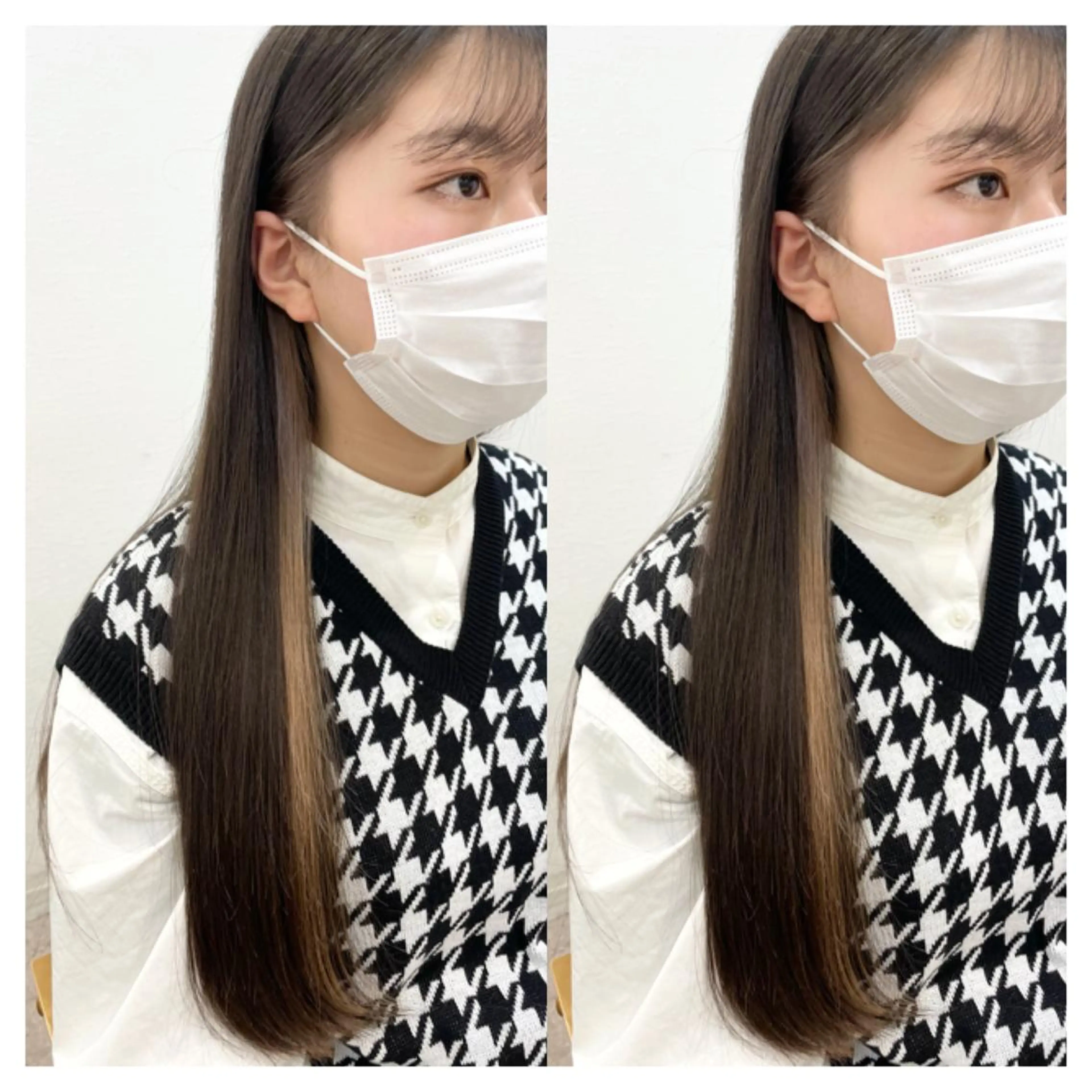 ロング カラー カット ヘアカラー トリートメント 村山 茉衣のヘアスタイル