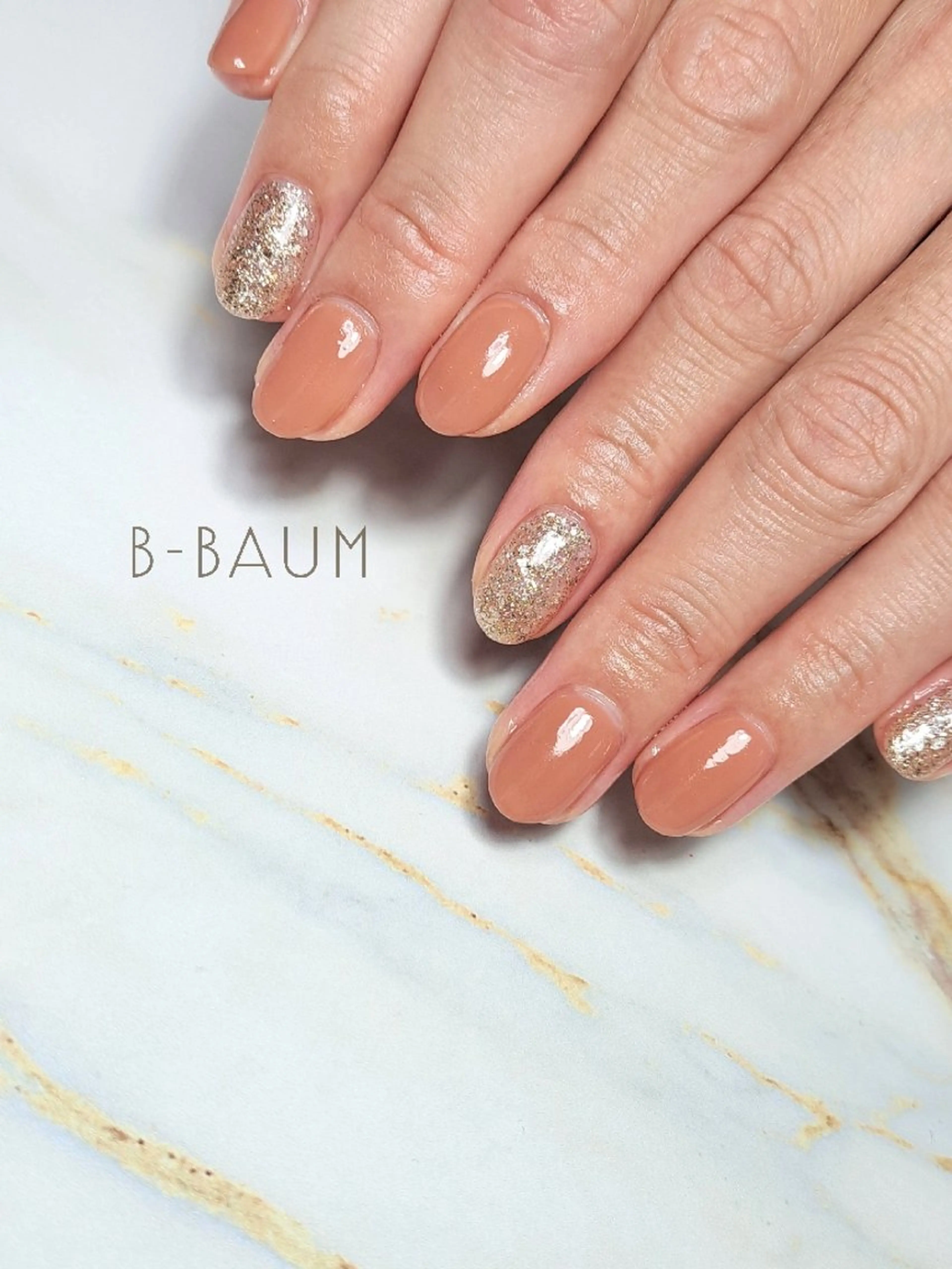 ネイル キラキラネイル シンプルネイル ハンドネイル B-BAUM  nailsalon のネイルデザイン