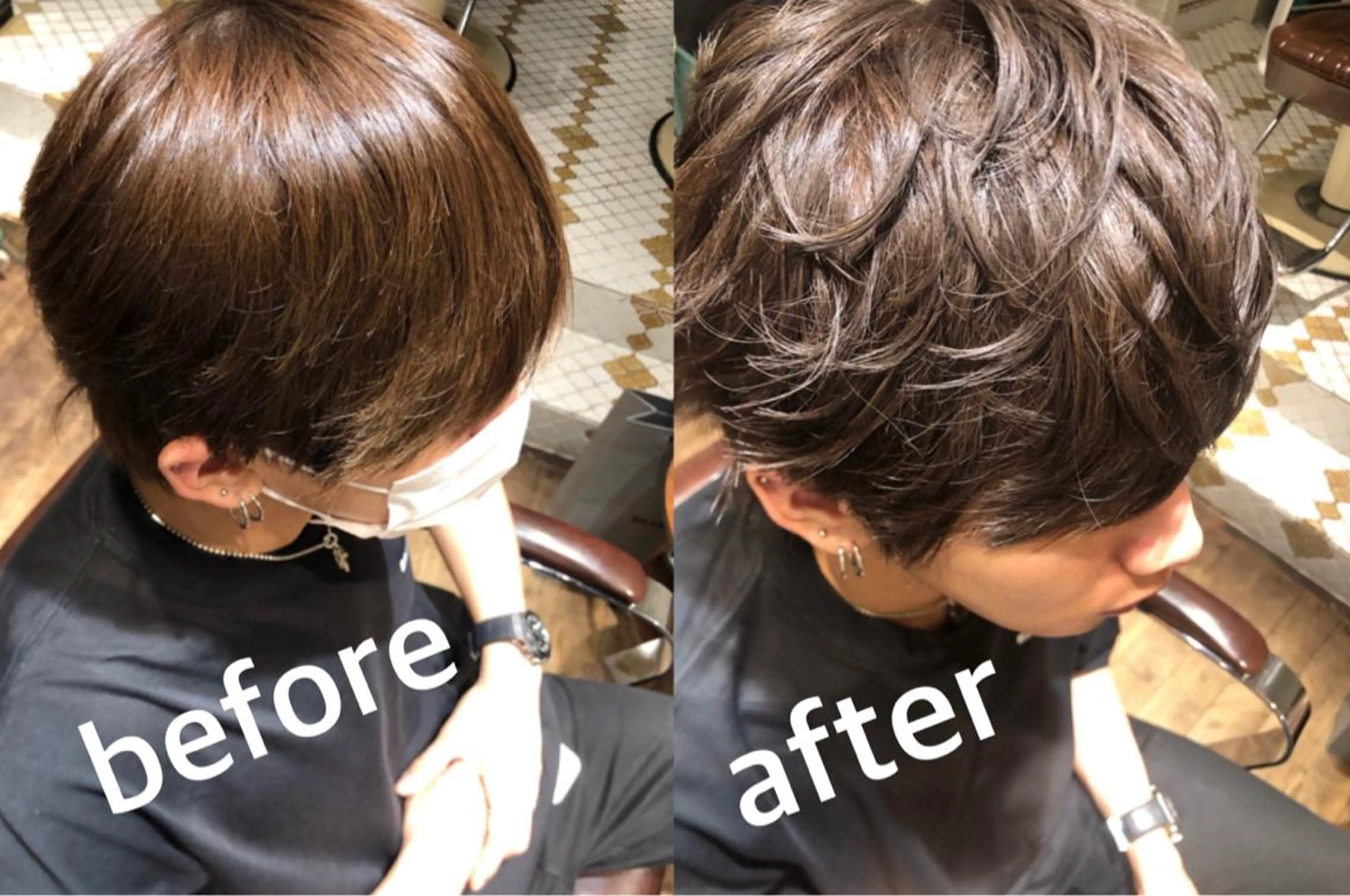 メンズ ヘアカラー トリートメント ⭐️圧倒的艶髪⭐️ Neo⭐️のヘアスタイル