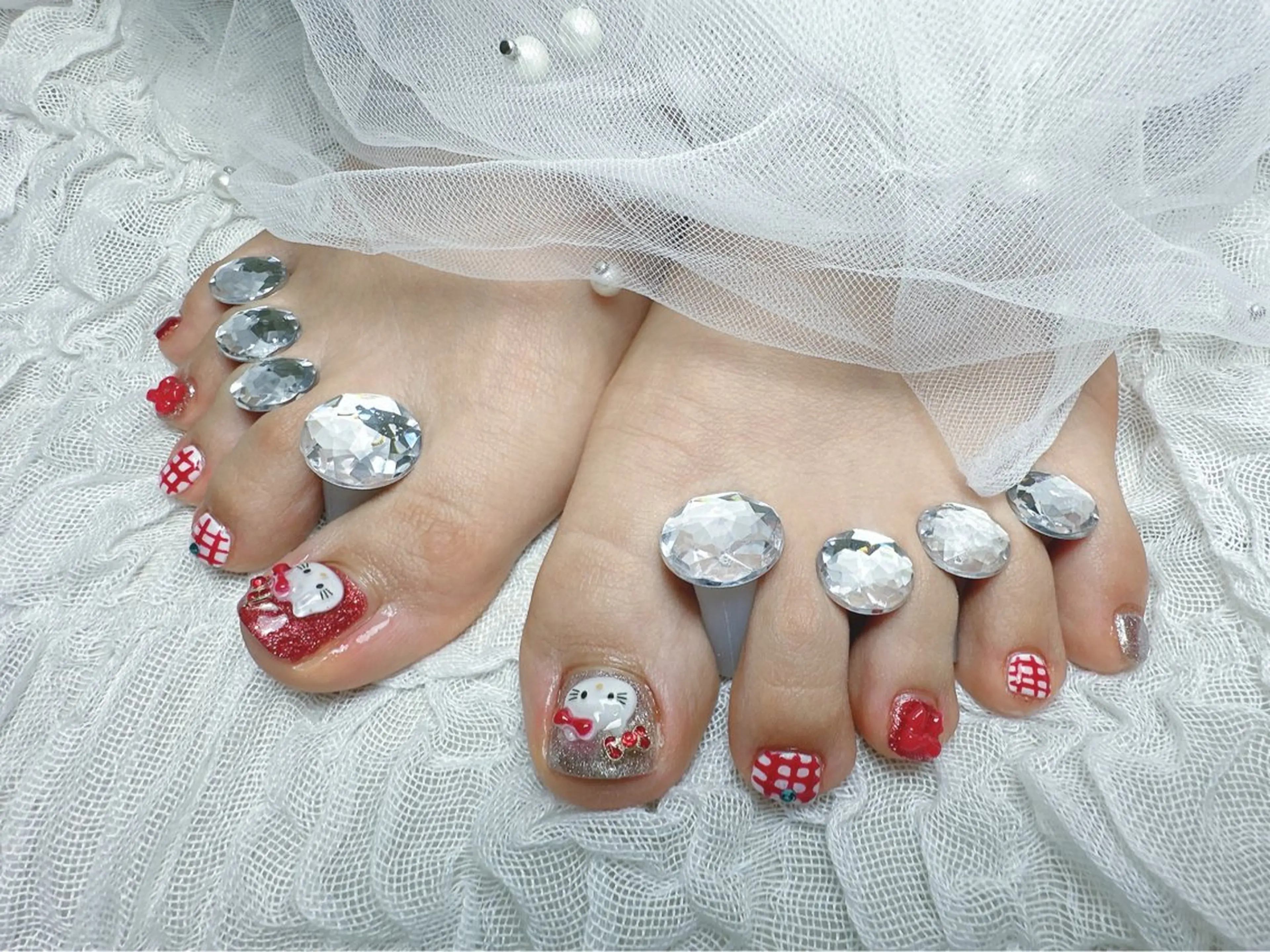 ネイル フットネイル 【Eclat ｴｸﾗ】nail＆beauty所属・Eclat〔ｴｸﾗ〕 MOEKA𝜗𝜚*のネイルデザイン