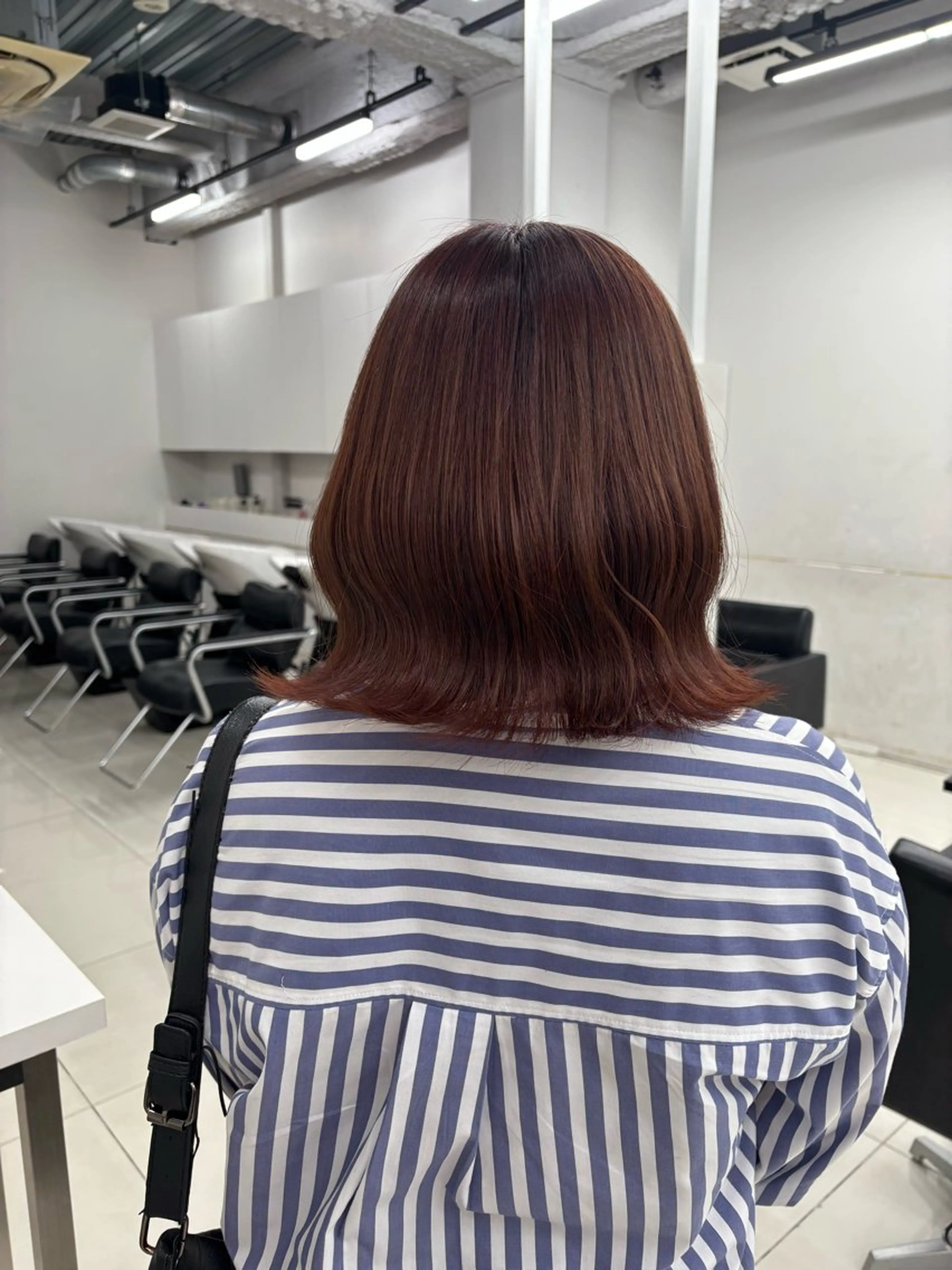 ミディアム カラー ヘアカラー トリートメント ALIVE吉祥寺✨ モデル募集中💕みくのヘアスタイル