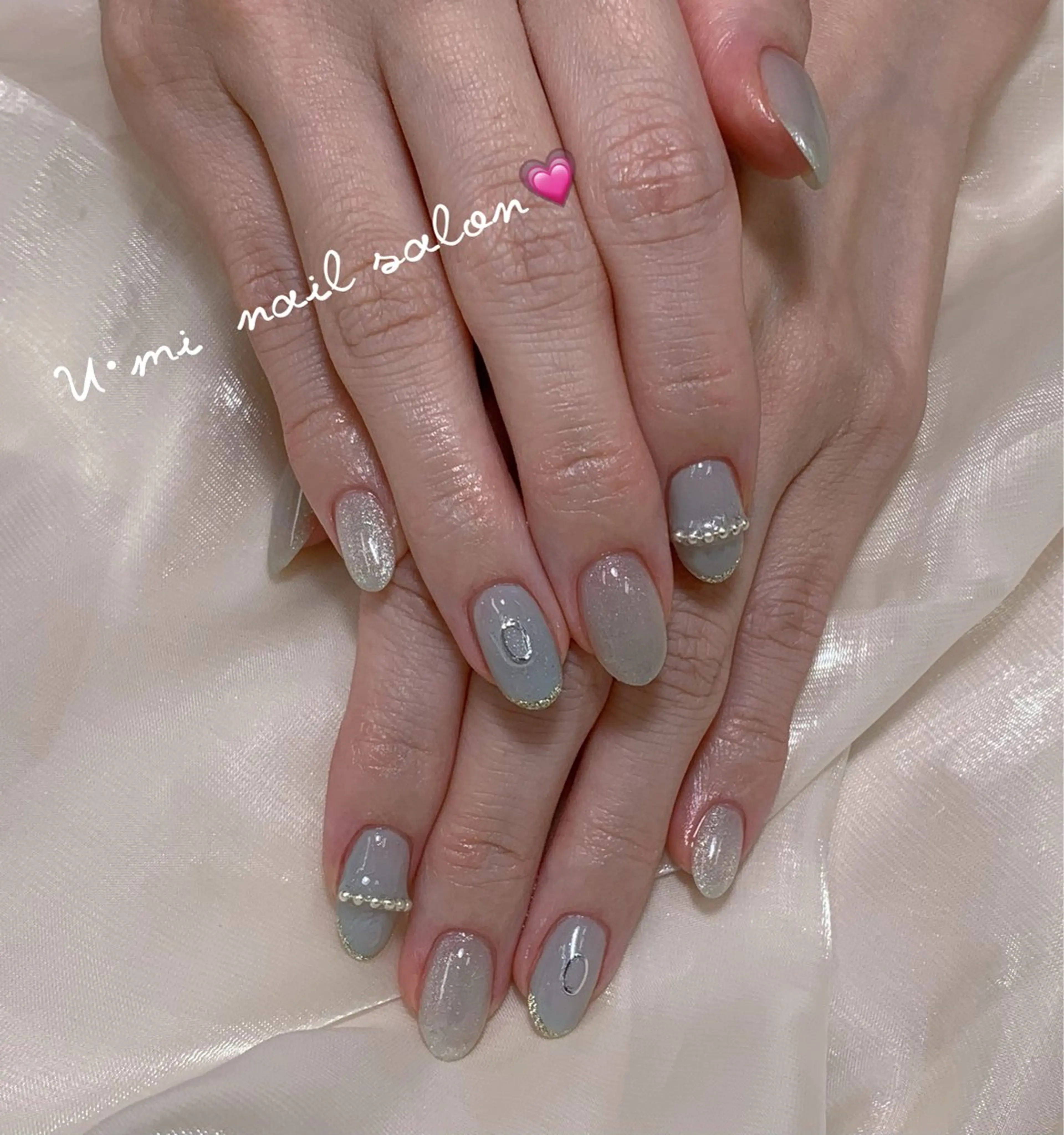 ネイル シンプルネイル ハンドネイル U·Mi nail salon所属・U·Mi 上野御徒町容のネイルデザイン