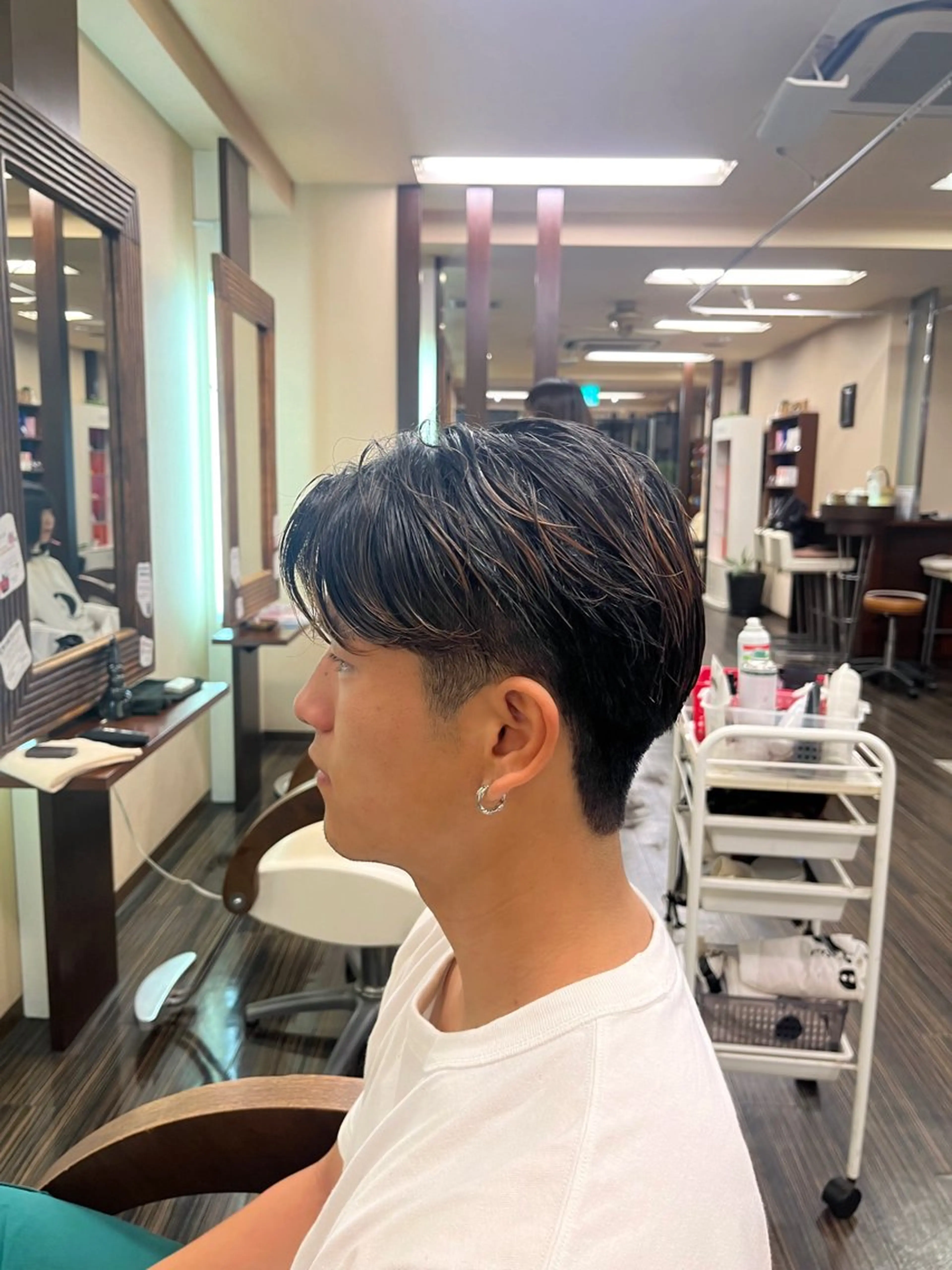 メンズ カット トリートメント 森 ハリス誠一のヘアスタイル