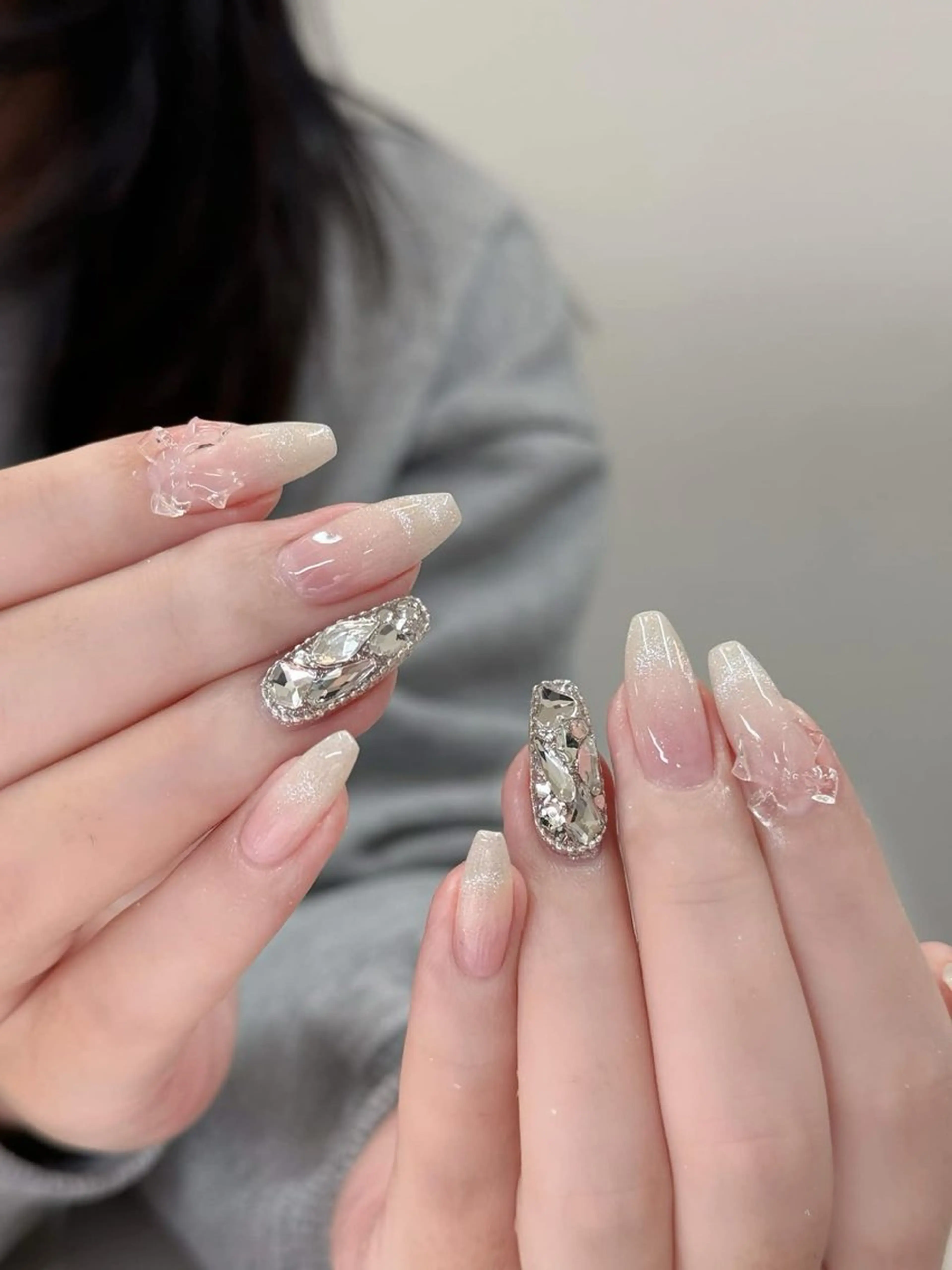 ネイル チークネイル ジェルネイル パラジェル スカルプネイル 春ネイル ハンドネイル MOCHI NAIL 川越東口のネイルデザイン