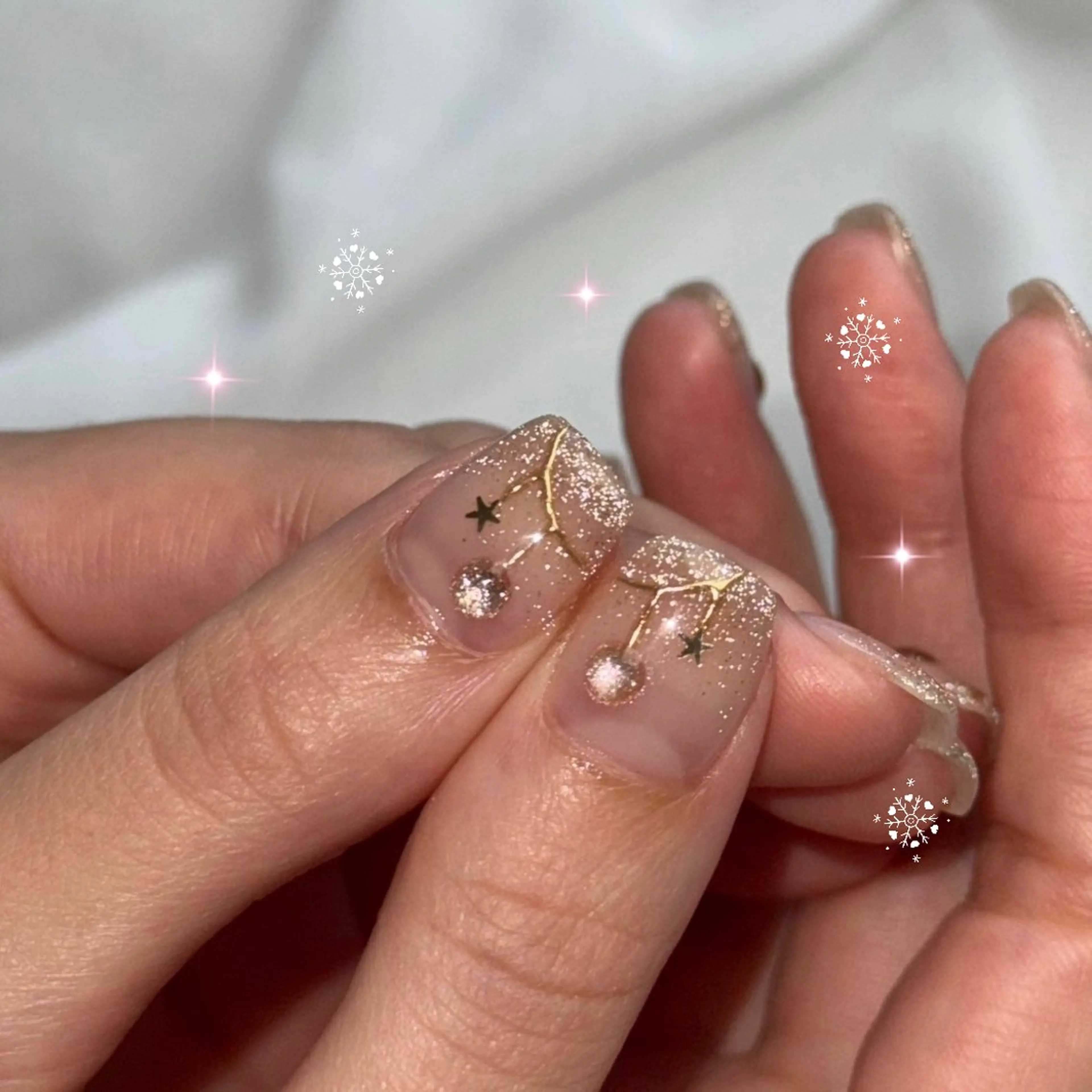 ネイル 冬ネイル クリスマス ハンドネイル Rich+nail🫧仙台🫧所属・Rich+nail 🫧仙台🫧のネイルデザイン