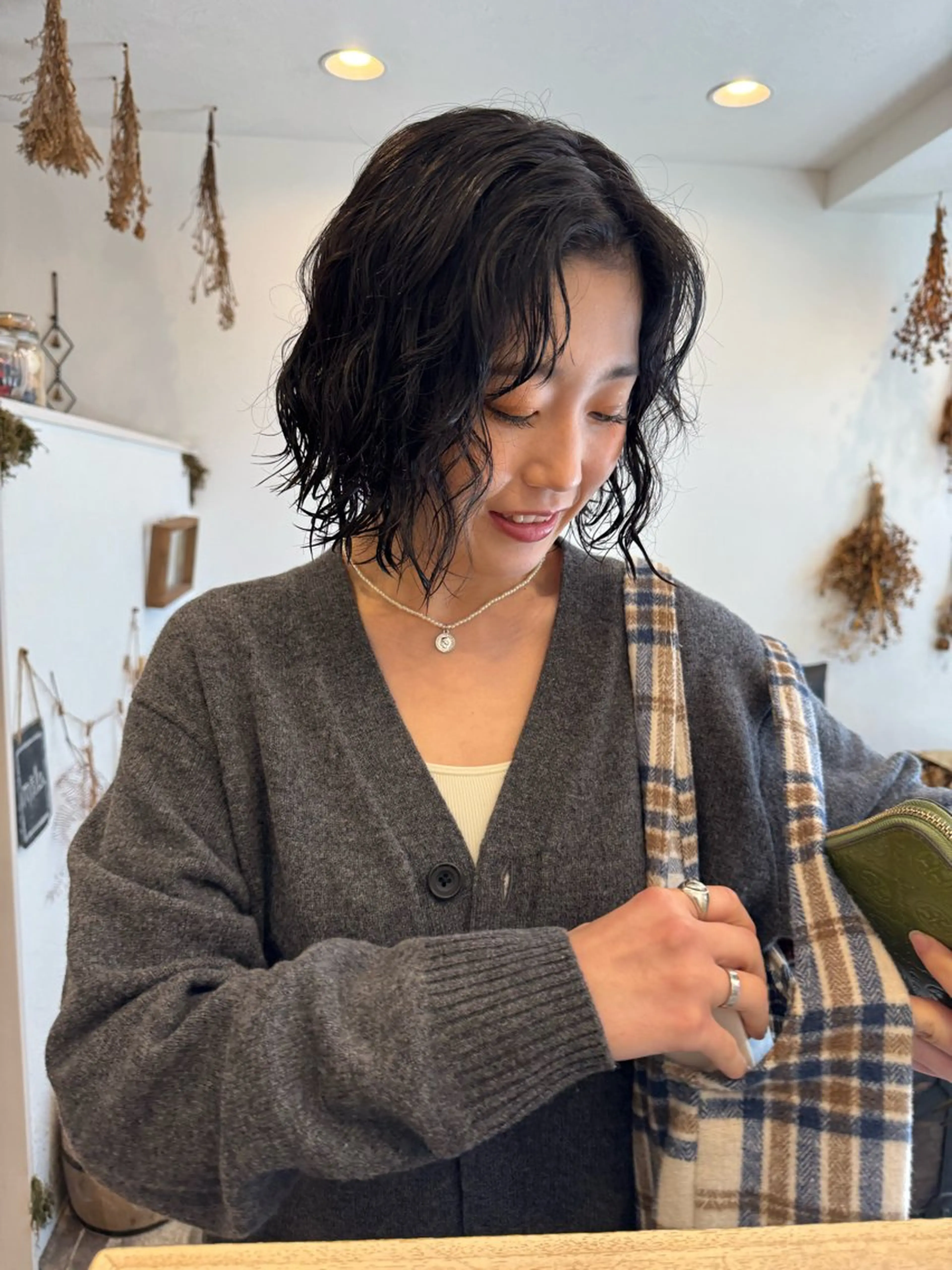 ショート カラー パーマ 黒髪 ボブ カット ヘアカラー パーマ m ā l o.🌷 サカモトマイコのヘアスタイル