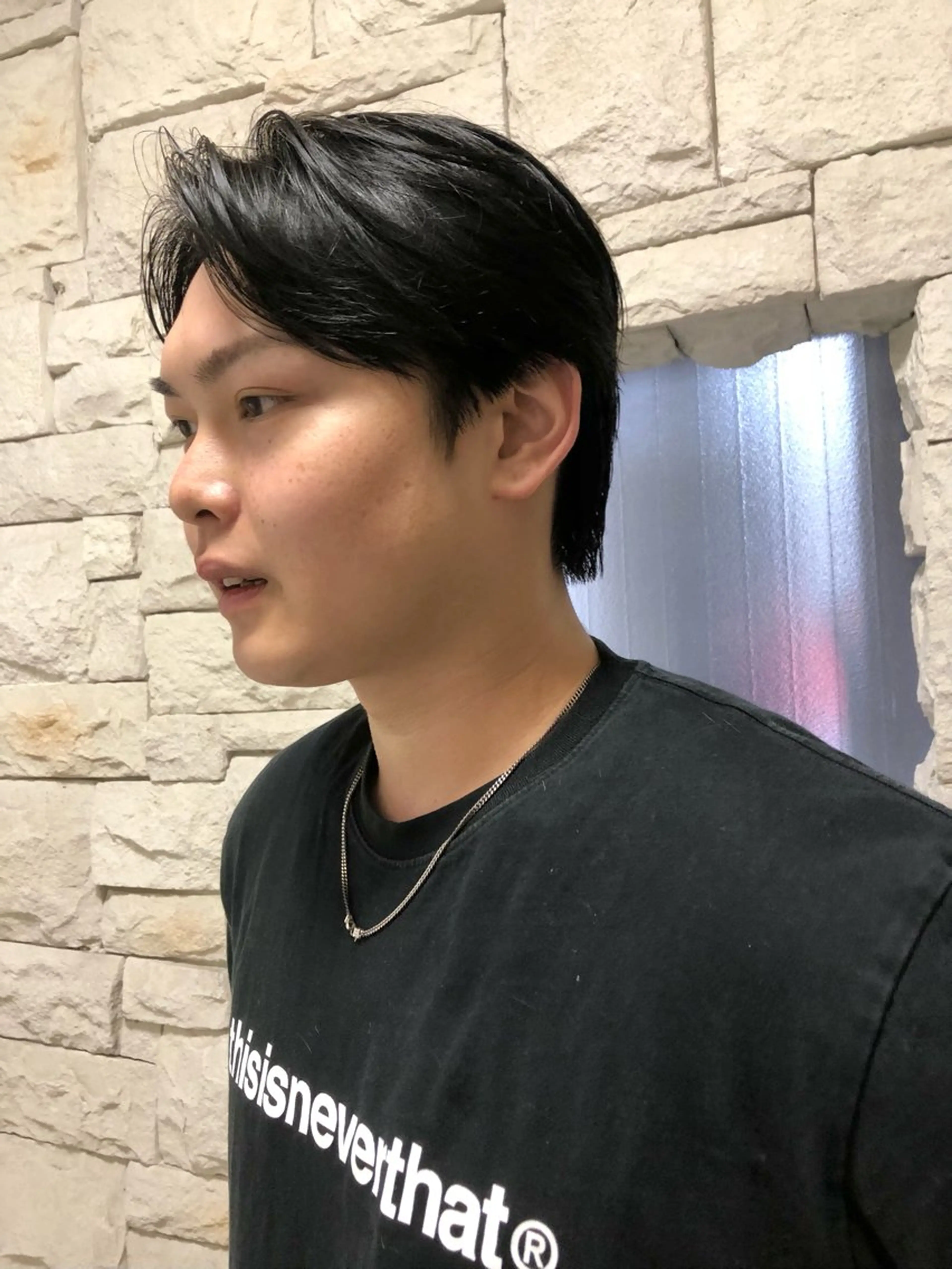 ヘアアレンジ メンズ センターパート メンズパーマ 刈り上げ カット トリートメント ヘアセット メンズ特化✂️栗原 侑也のヘアスタイル