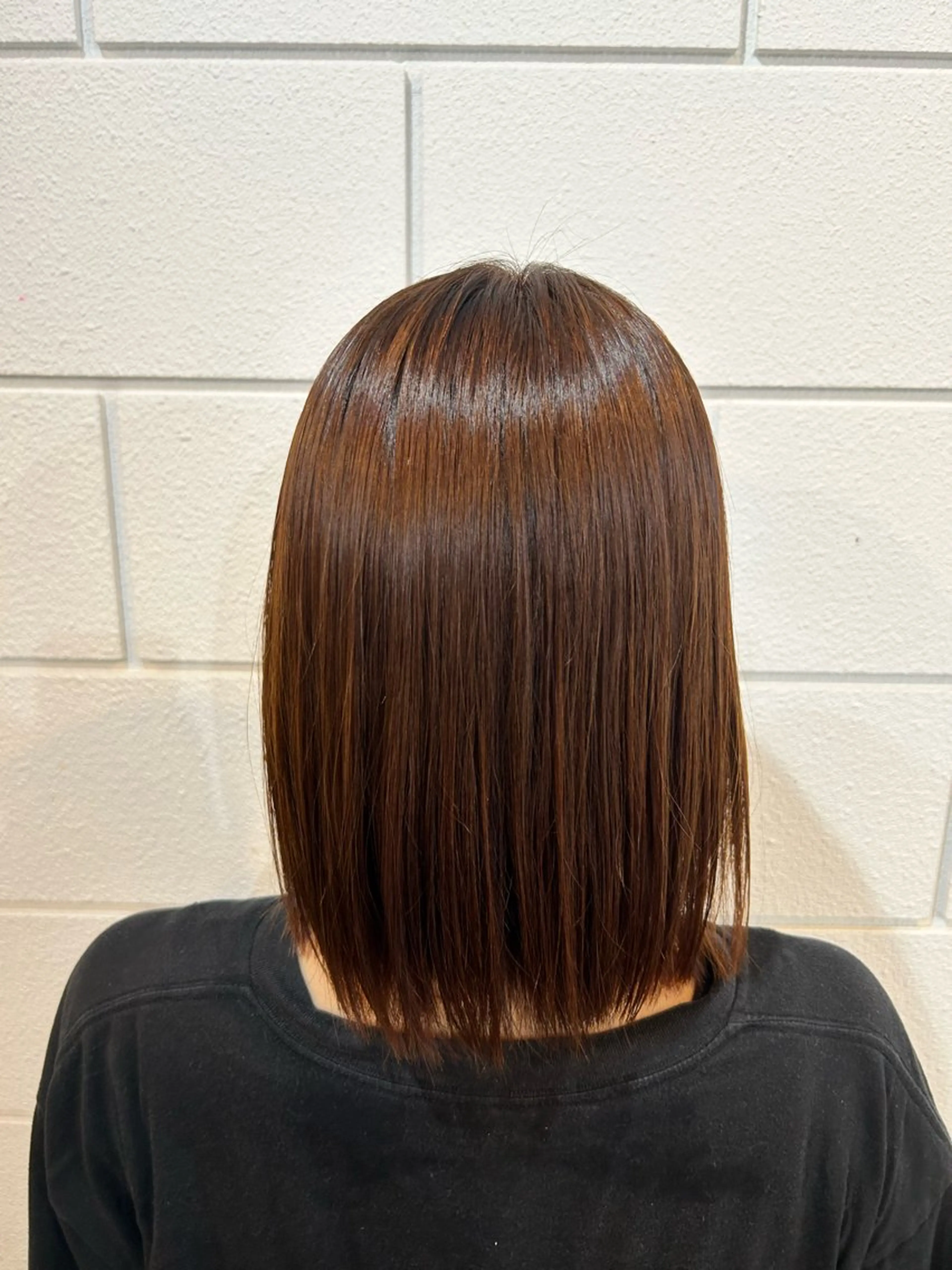 ミディアム カラー ブリーチ ブリーチなしカラー オレンジ カット ヘアカラー 相澤 拳のヘアスタイル
