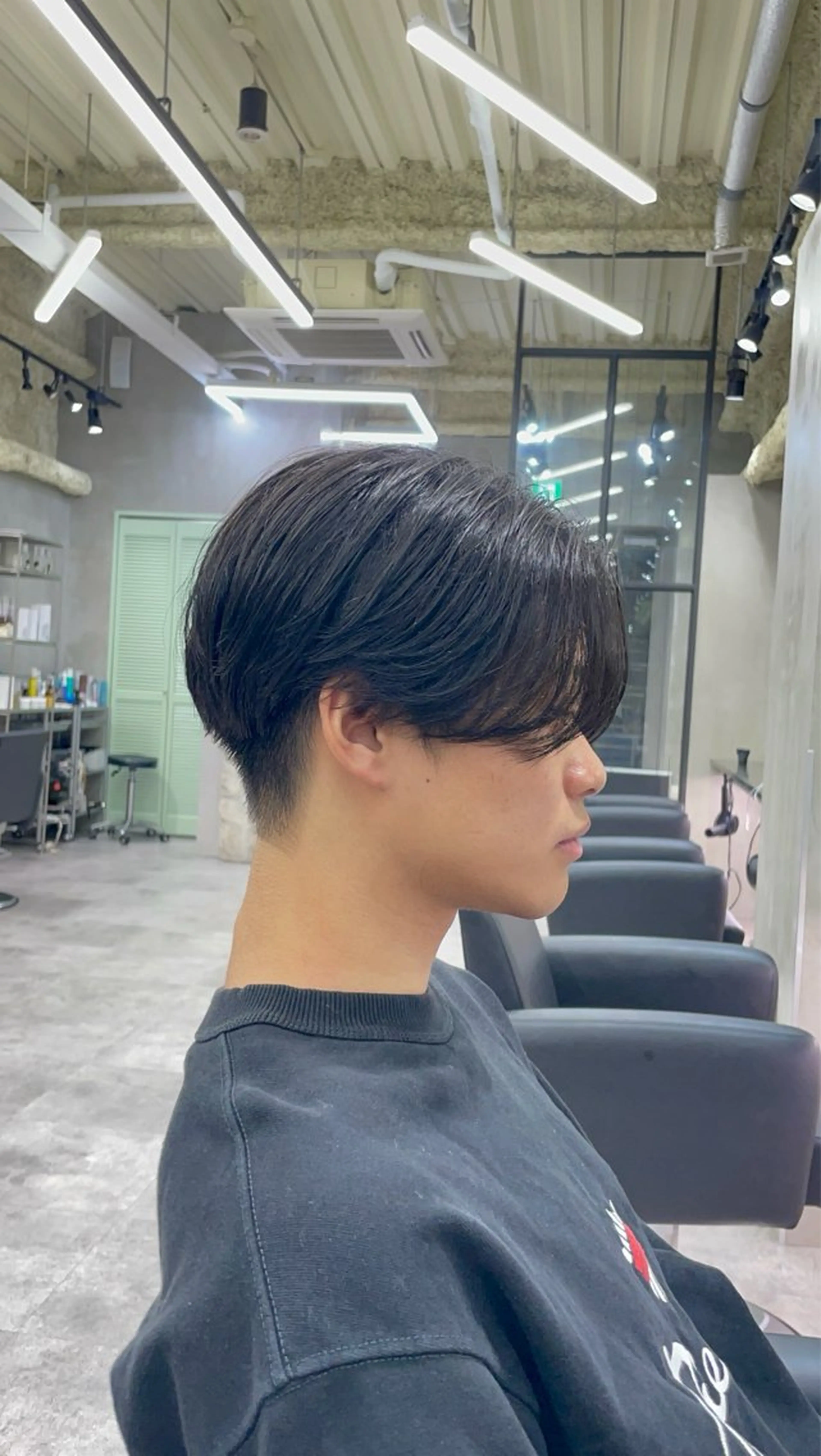 メンズ センターパート カット the path Seiyaのヘアスタイル