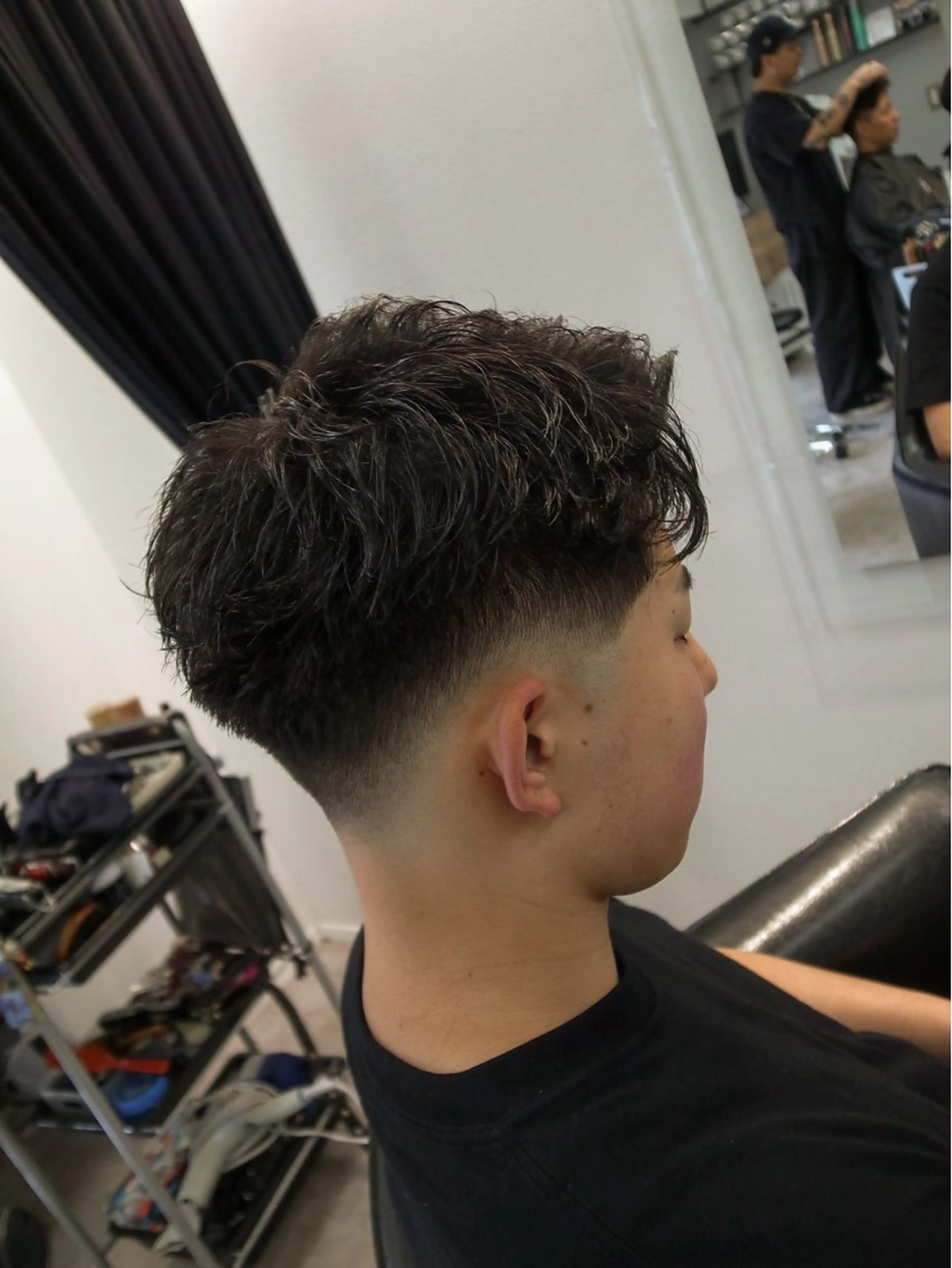 ショート パーマ メンズ カット パーマ INTRO SHIBUYA by Fi-Ne所属・💈メンズフェード 特化DAIYA💈のヘアスタイル