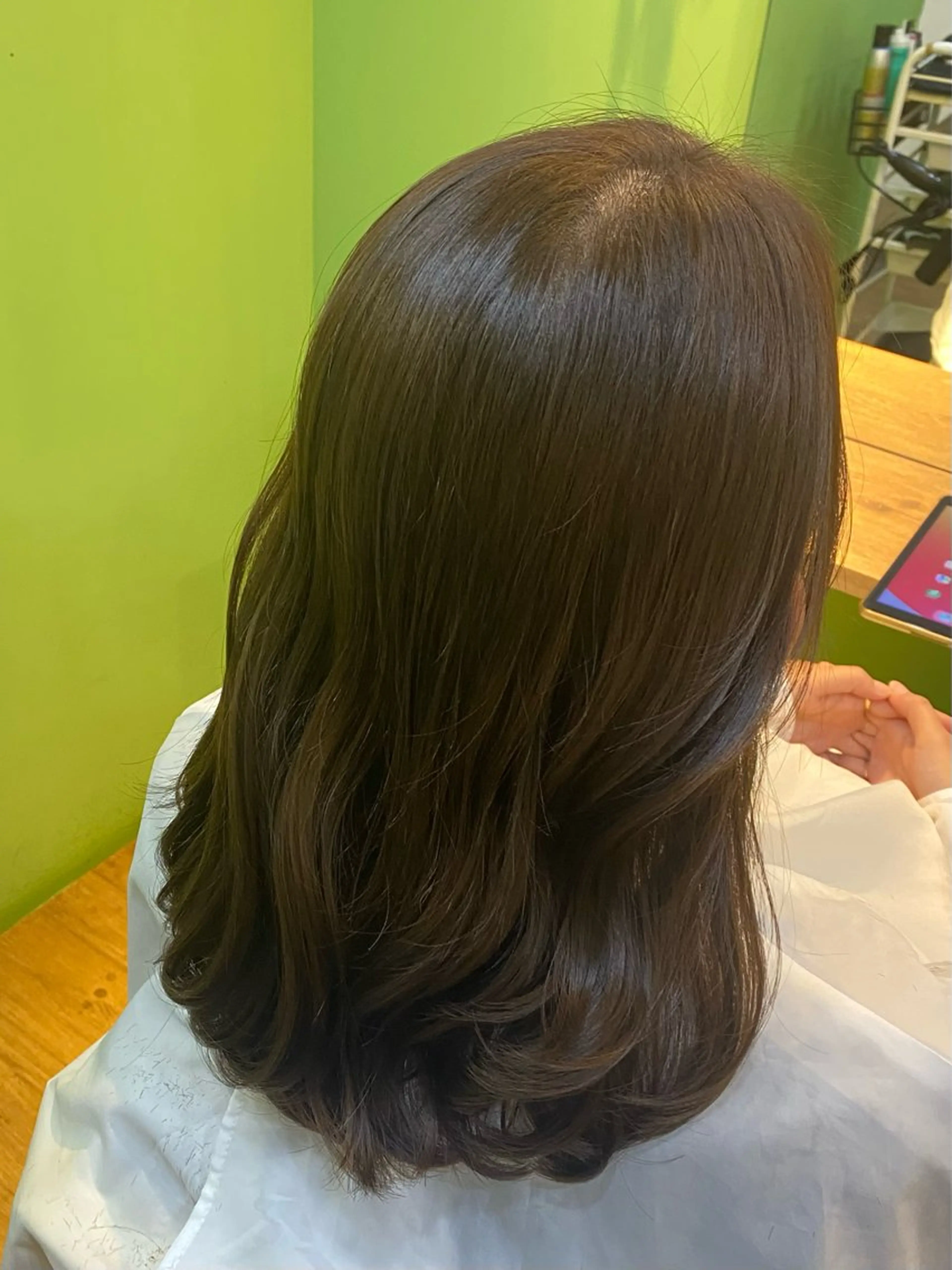 ロング カラー アディクシーカラー ブリーチ ブリーチなしカラー 髪質改善 韓国風ヘア 【エシカル】 HOSOMIのヘアスタイル