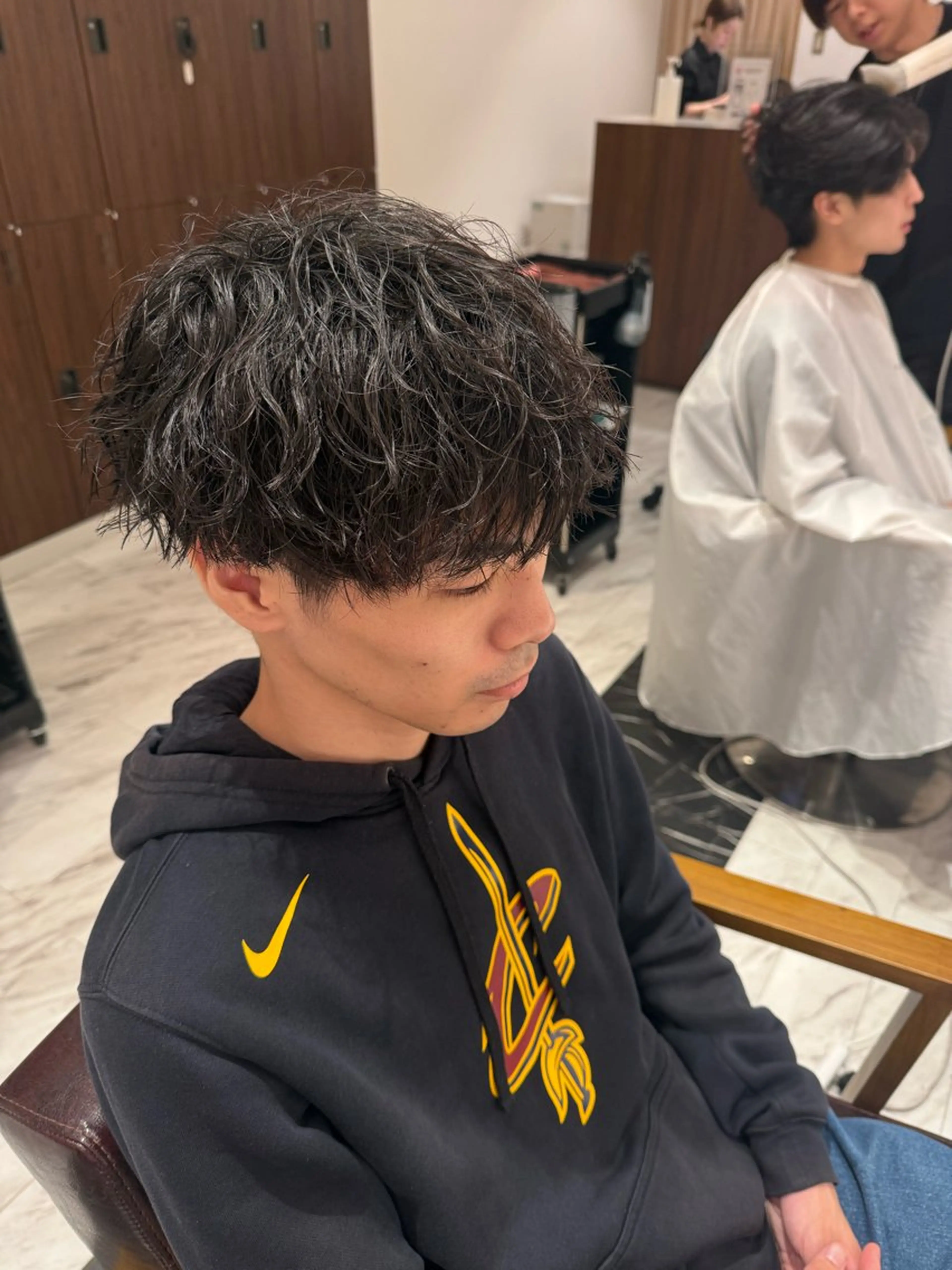 パーマ メンズ ウォーレントリコミ ニューヨーク所属・メンズ特化 北爪 龍一のヘアスタイル