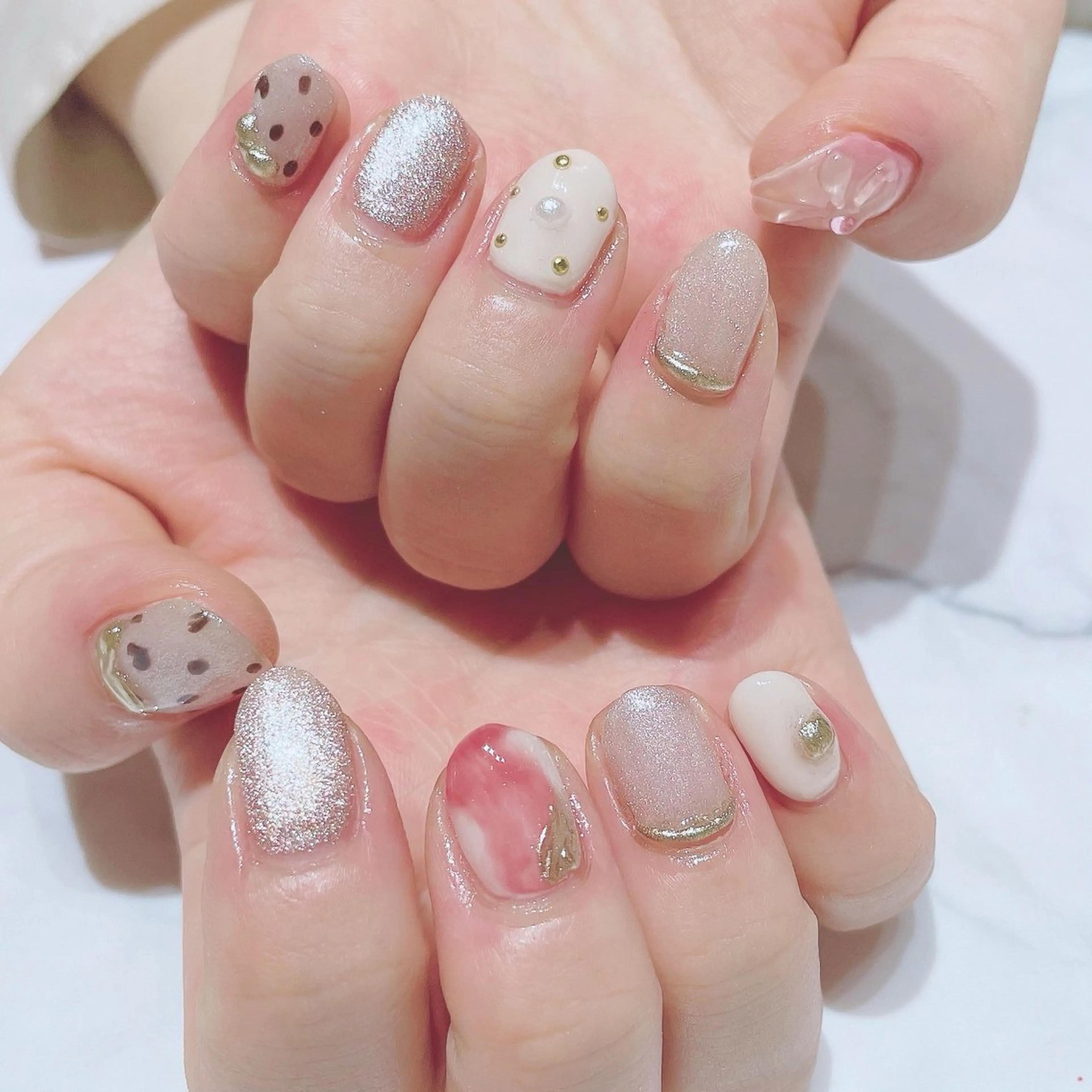 ネイル 持ち込み ネイルサロン Belleのネイルデザイン