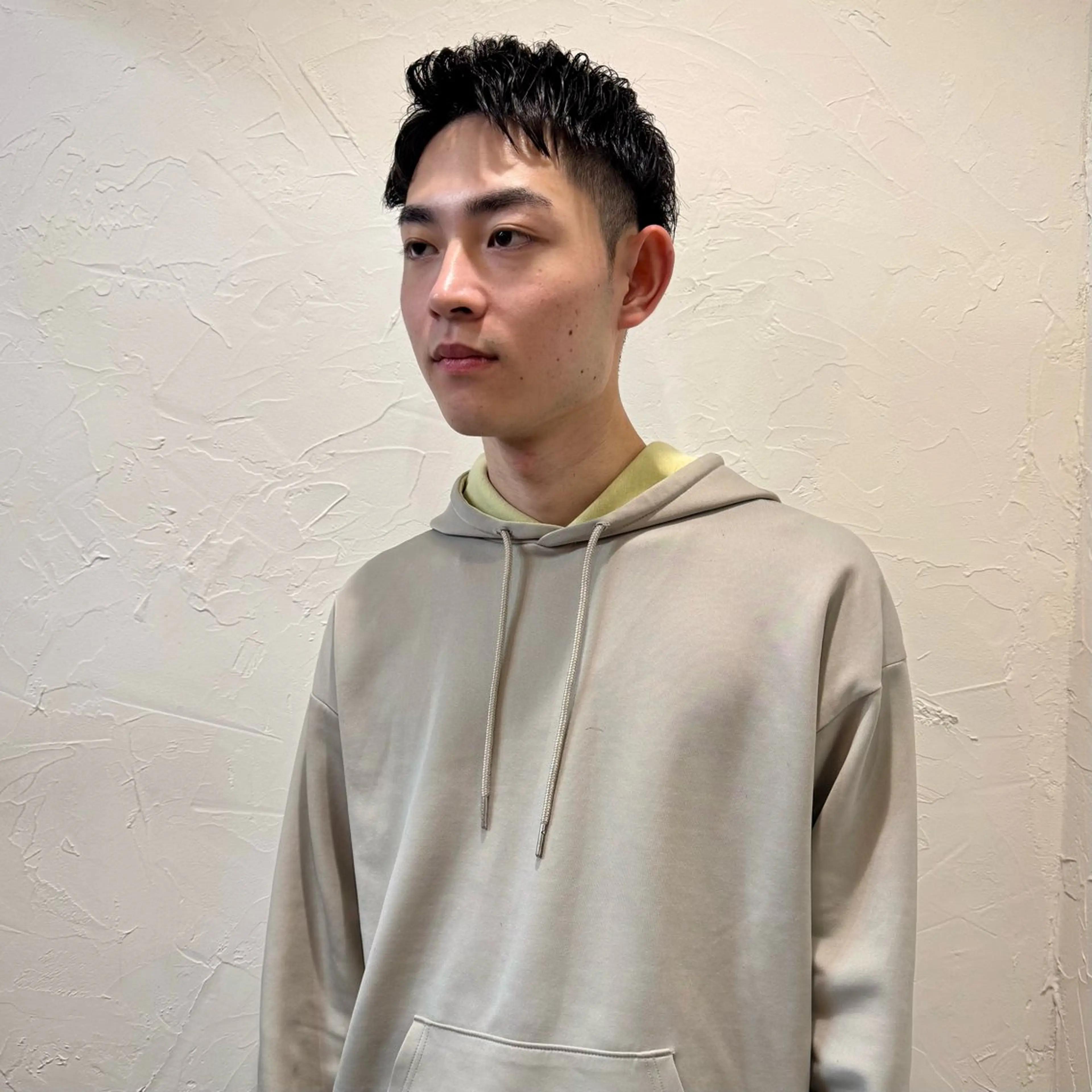 ショート メンズ アップバング メンズ就活ヘア メンズパーマ メンズショート スパイキーショート カット ヘアセット 【池袋/スパイキー ショート】ⓝⓘⓜⓤのヘアスタイル