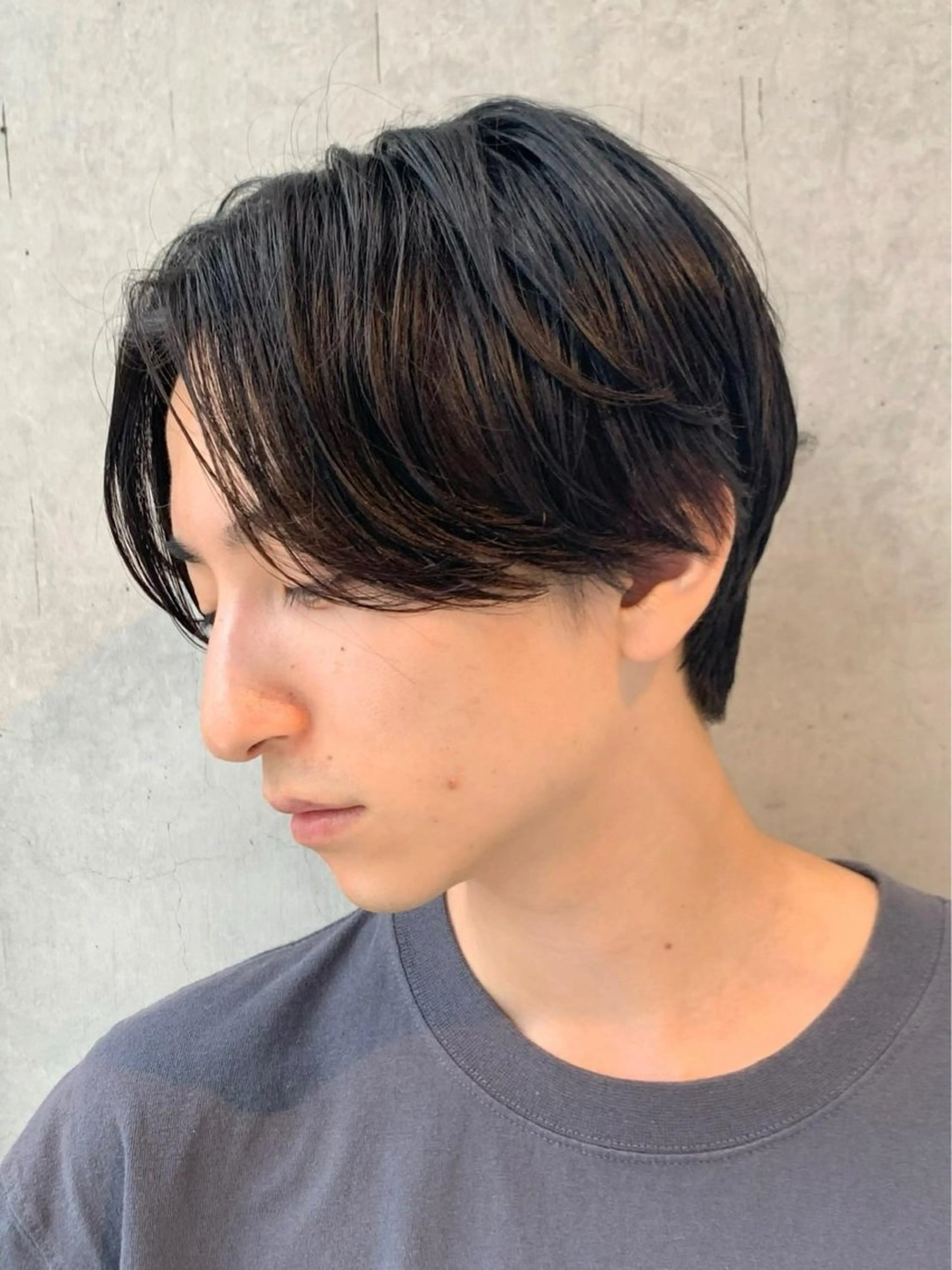 ショート パーマ メンズ カット パーマ 江﨑 翔のヘアスタイル