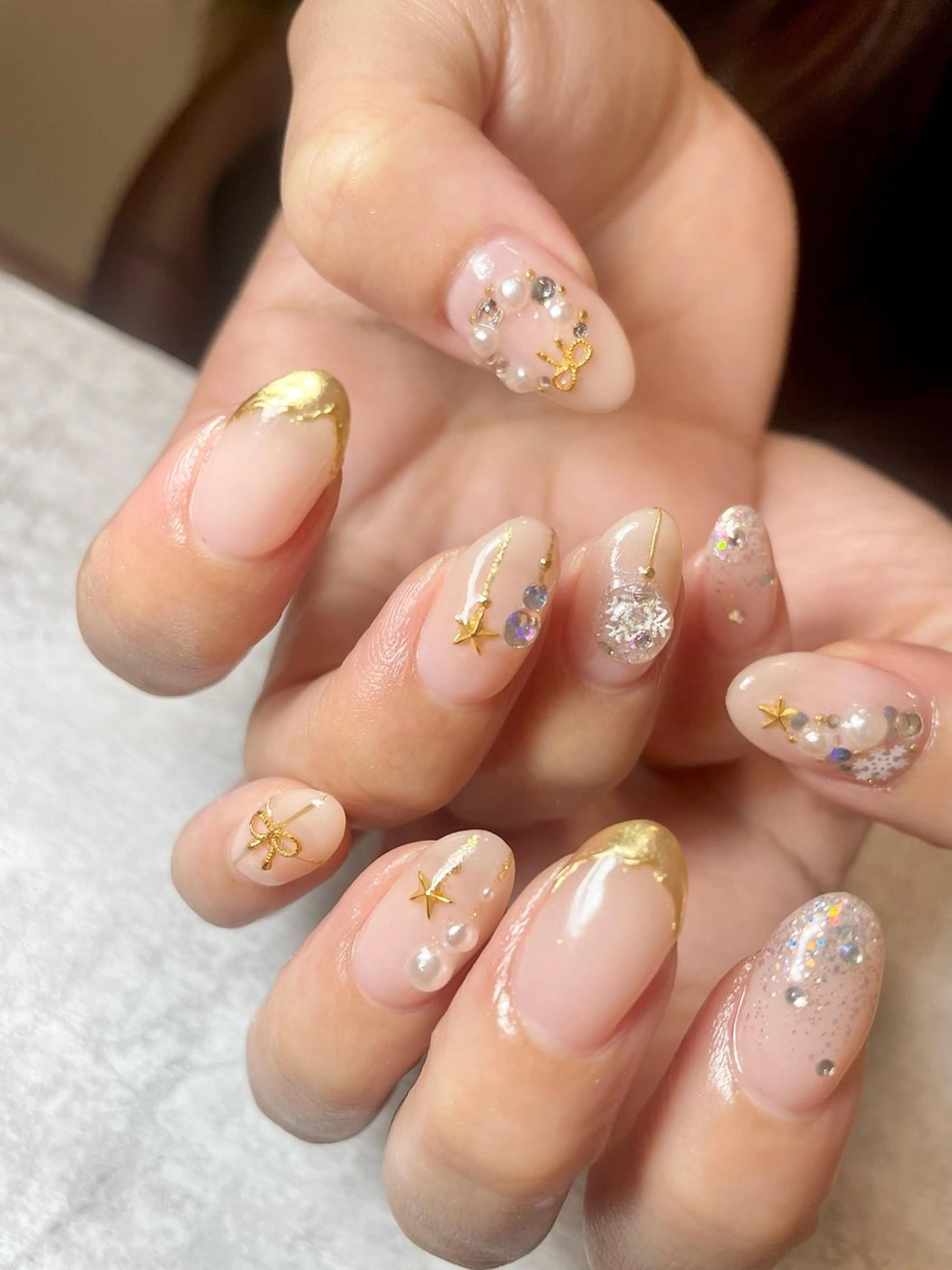 ネイル 持ち込み 冬ネイル クリスマス BEAUTY GARDEN 【nail salon unseul】所属・nana .のネイルデザイン