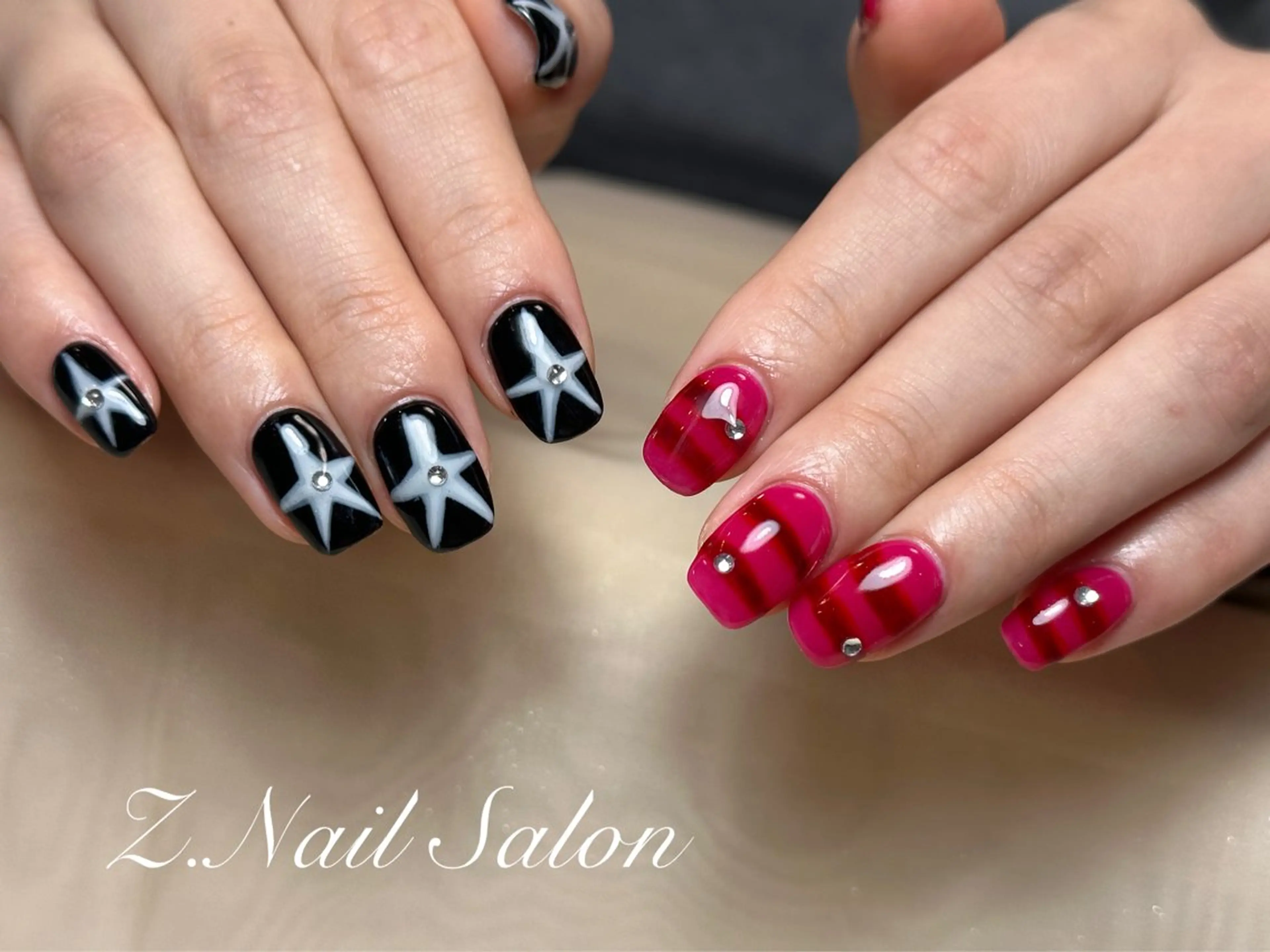 ネイル 韓国ネイル 持ち込み スカルプネイル シンプルネイル ワンホンネイル ハンドネイル Z.Nail Salonのネイルデザイン