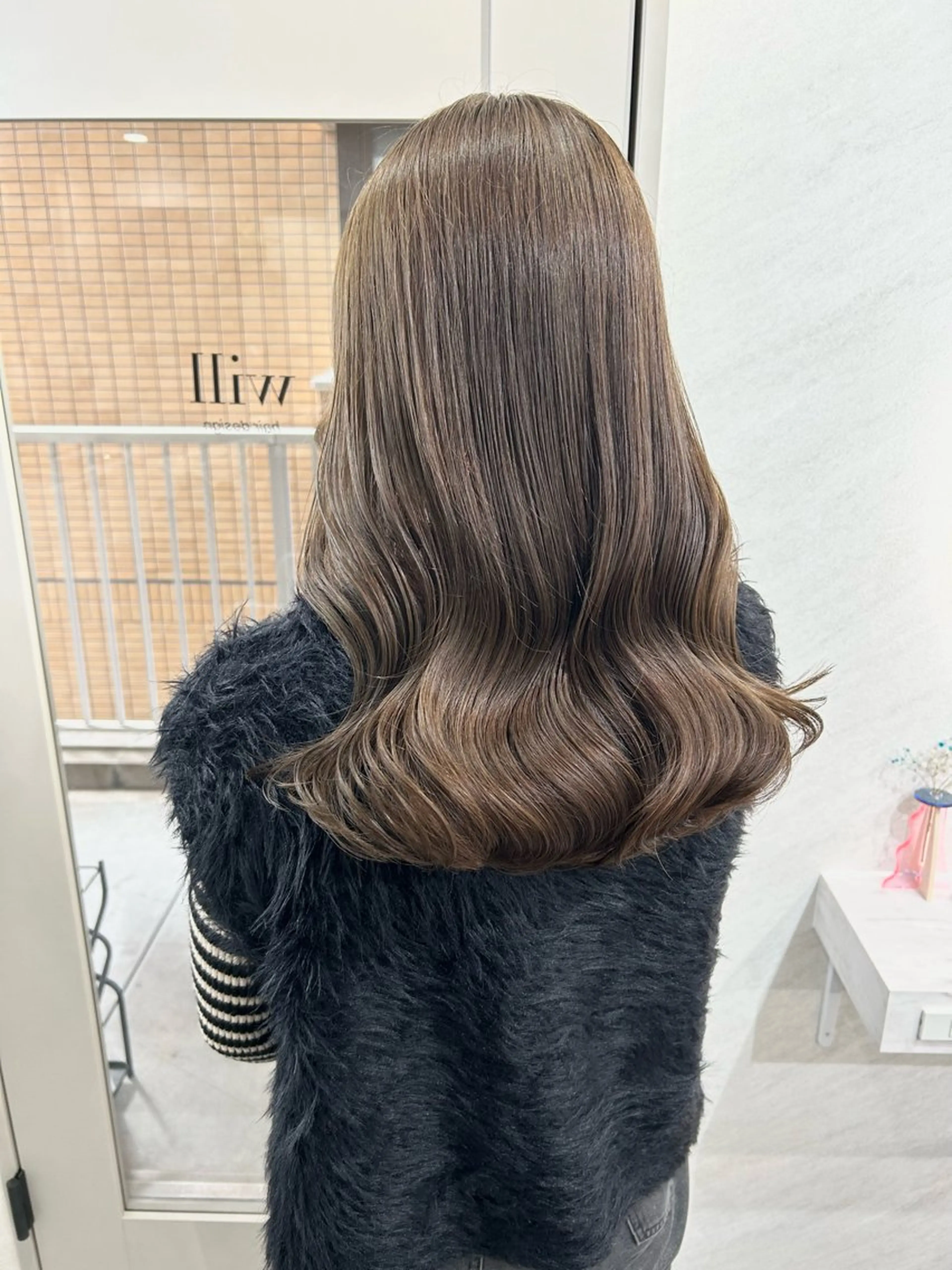 ロング カラー カット ヘアカラー トリートメント 髪質改善will hairdesignのヘアスタイル