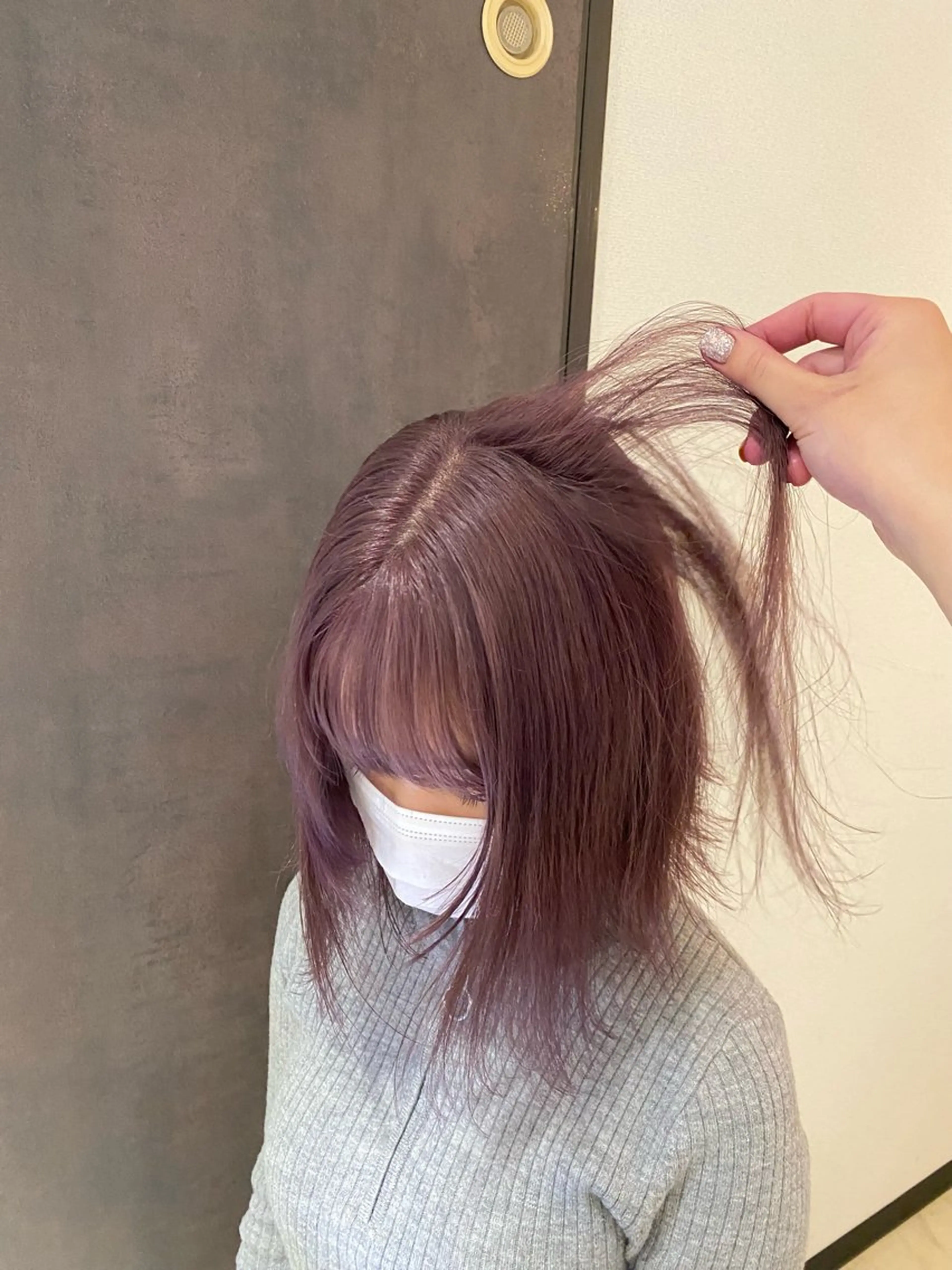 カラー ブリーチ ラベンダーカラー MATTY azusaのヘアスタイル