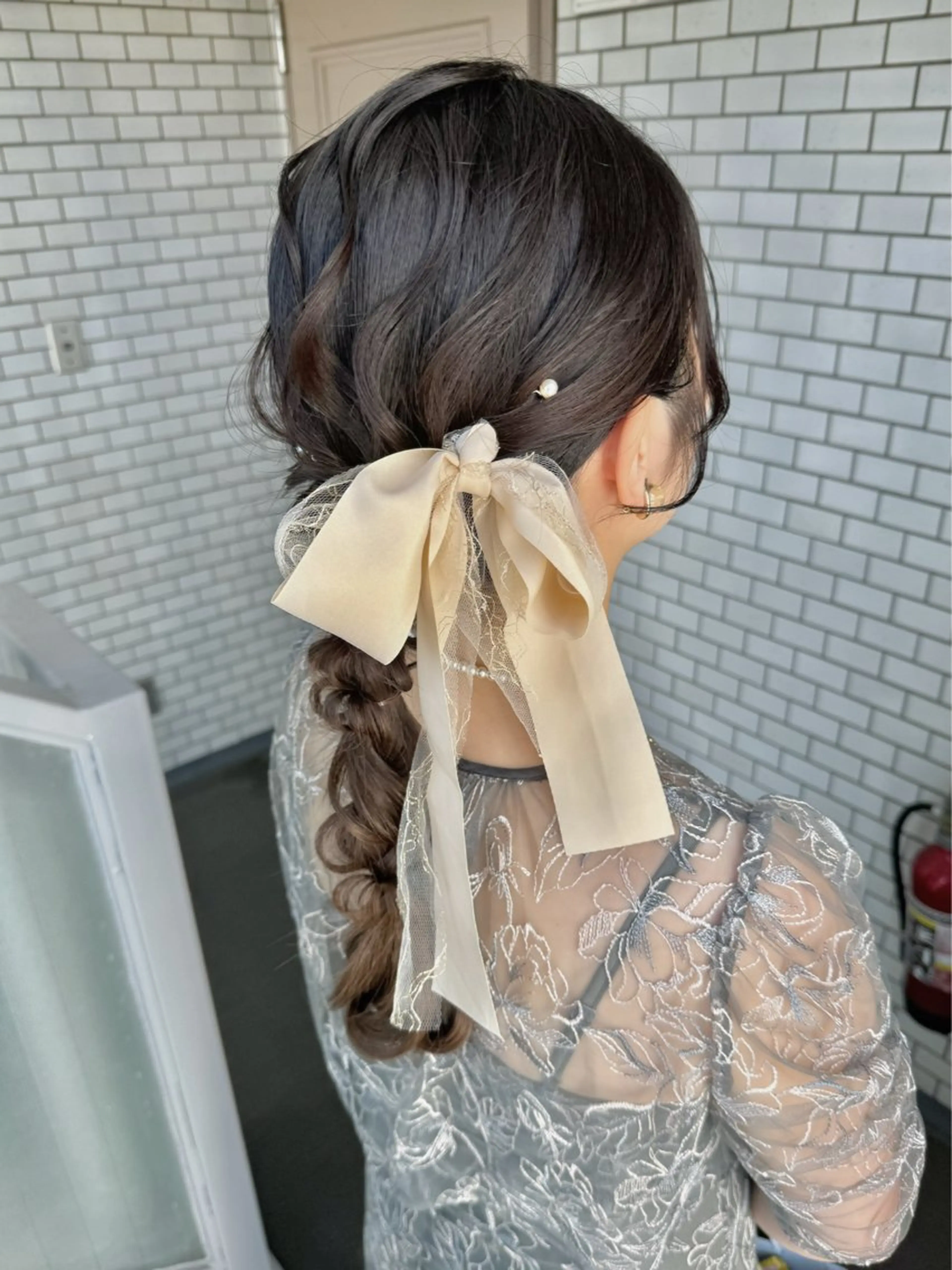 ロング ヘアアレンジ デート 韓国風ヘア ヘアセット 🎀表参道ヘアメイク /nene/韓国🎀のヘアスタイル