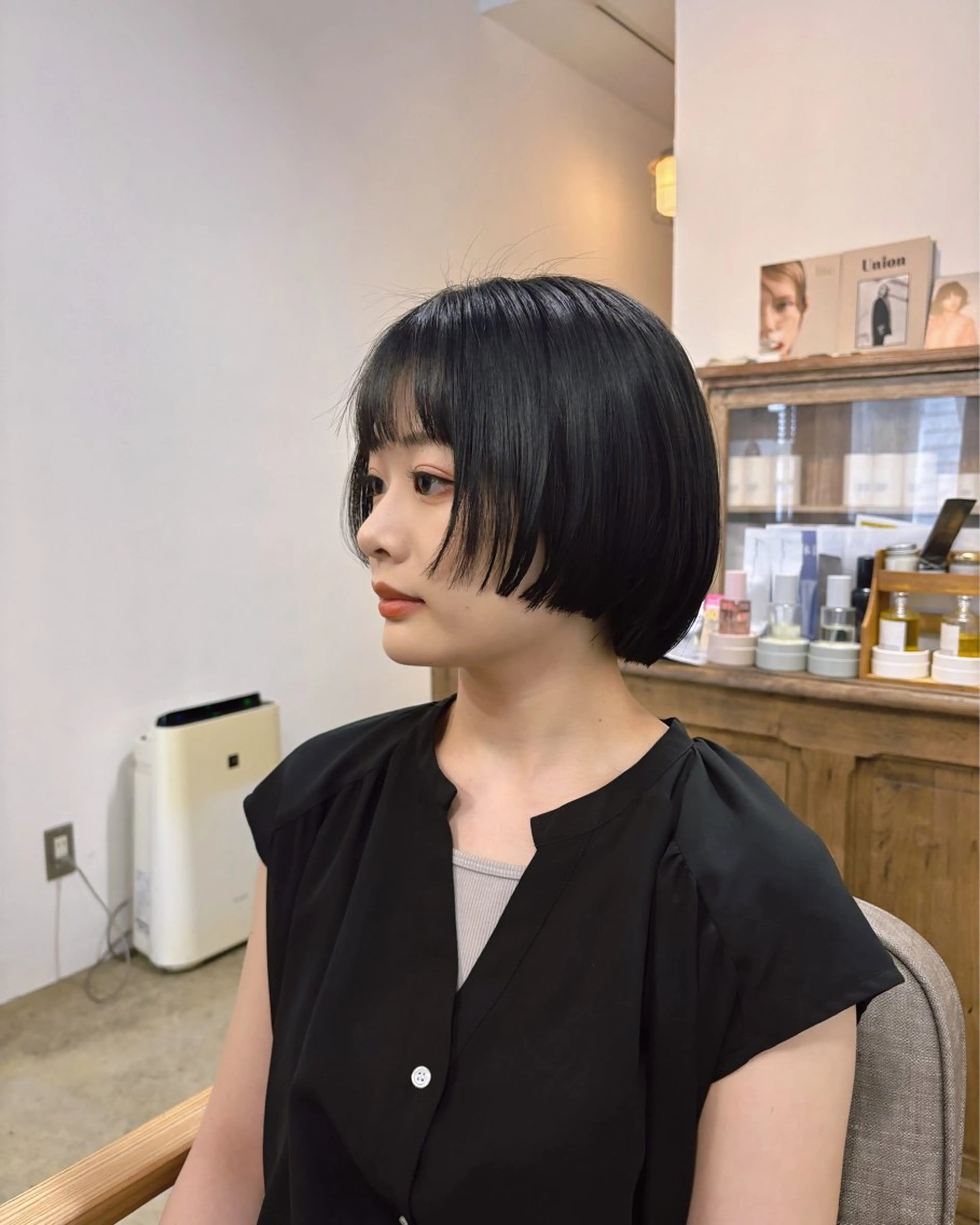 ショート ボブ 【韓国レイヤーカット 特化】ハッシュカットのヘアスタイル