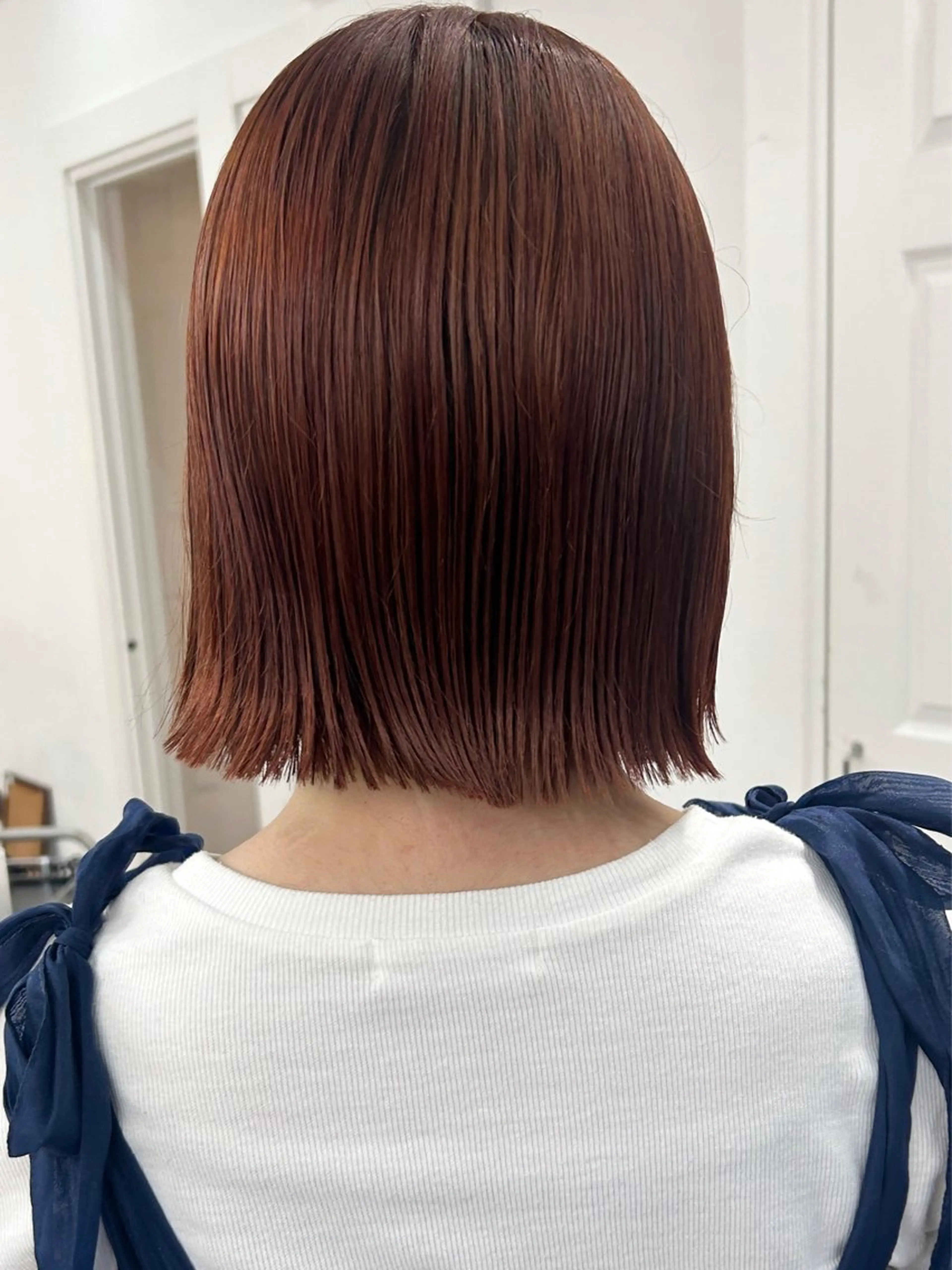 ミディアム カラー カット ヘアカラー トリートメント ボブ/透明感カラー /サナ🌼のヘアスタイル