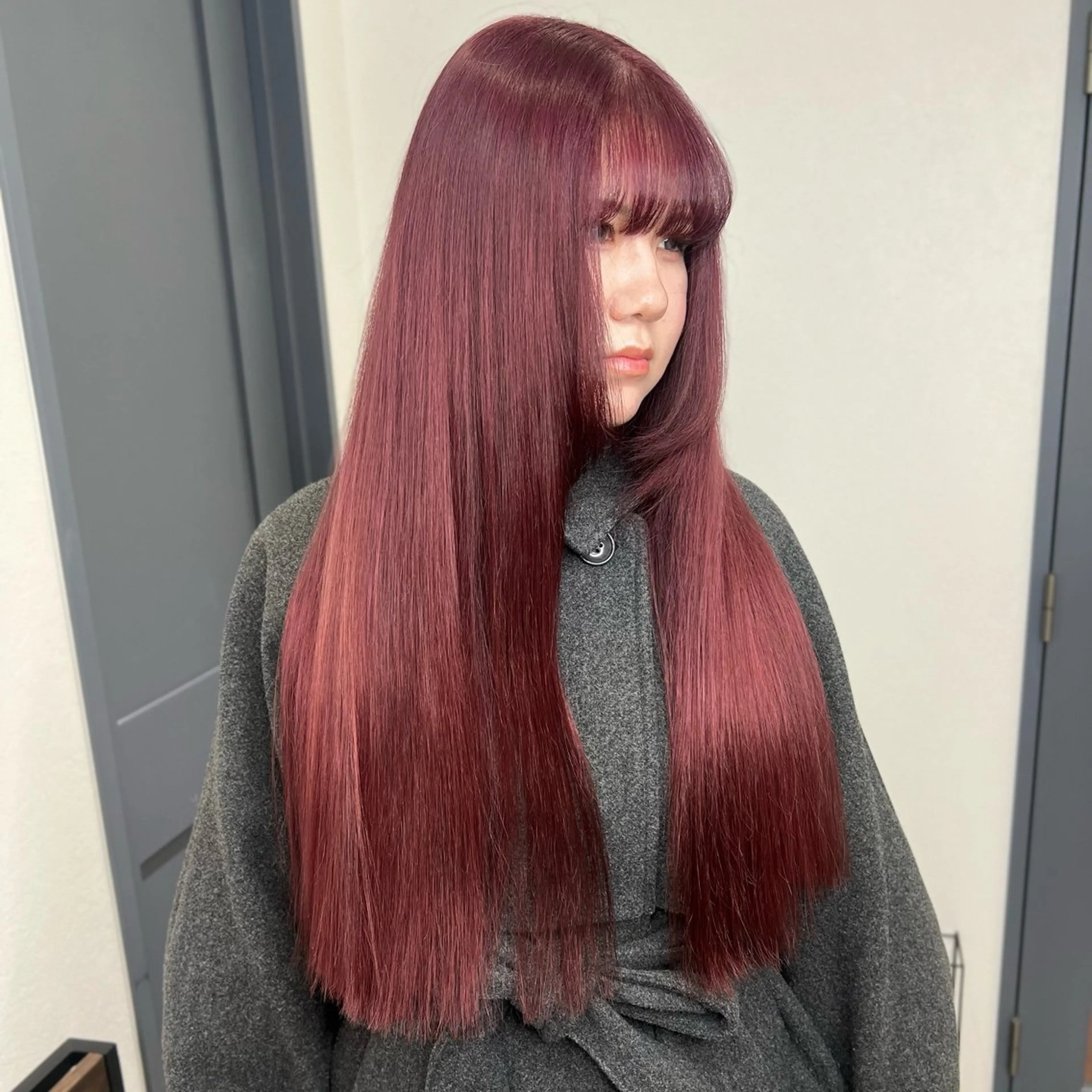 ロング カラー ブリーチ 透明感カラー デザインカラー ダブルカラー ハイトーンカラー カットモデル募集 八王子/kyocoのヘアスタイル