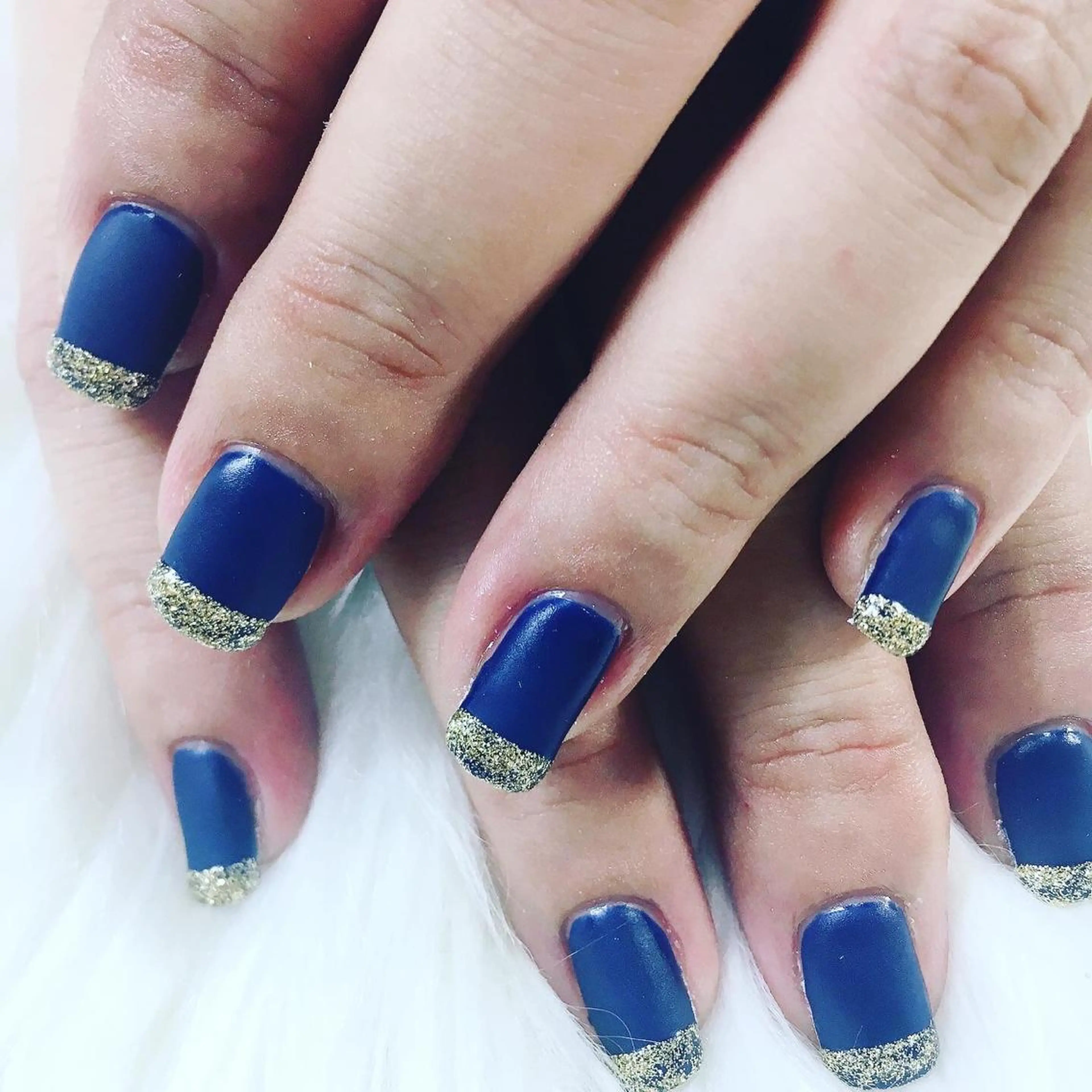 ネイル フレンチネイル ラメ(グリッター) ハンドネイル フットネイル miwa ミワのネイルデザイン