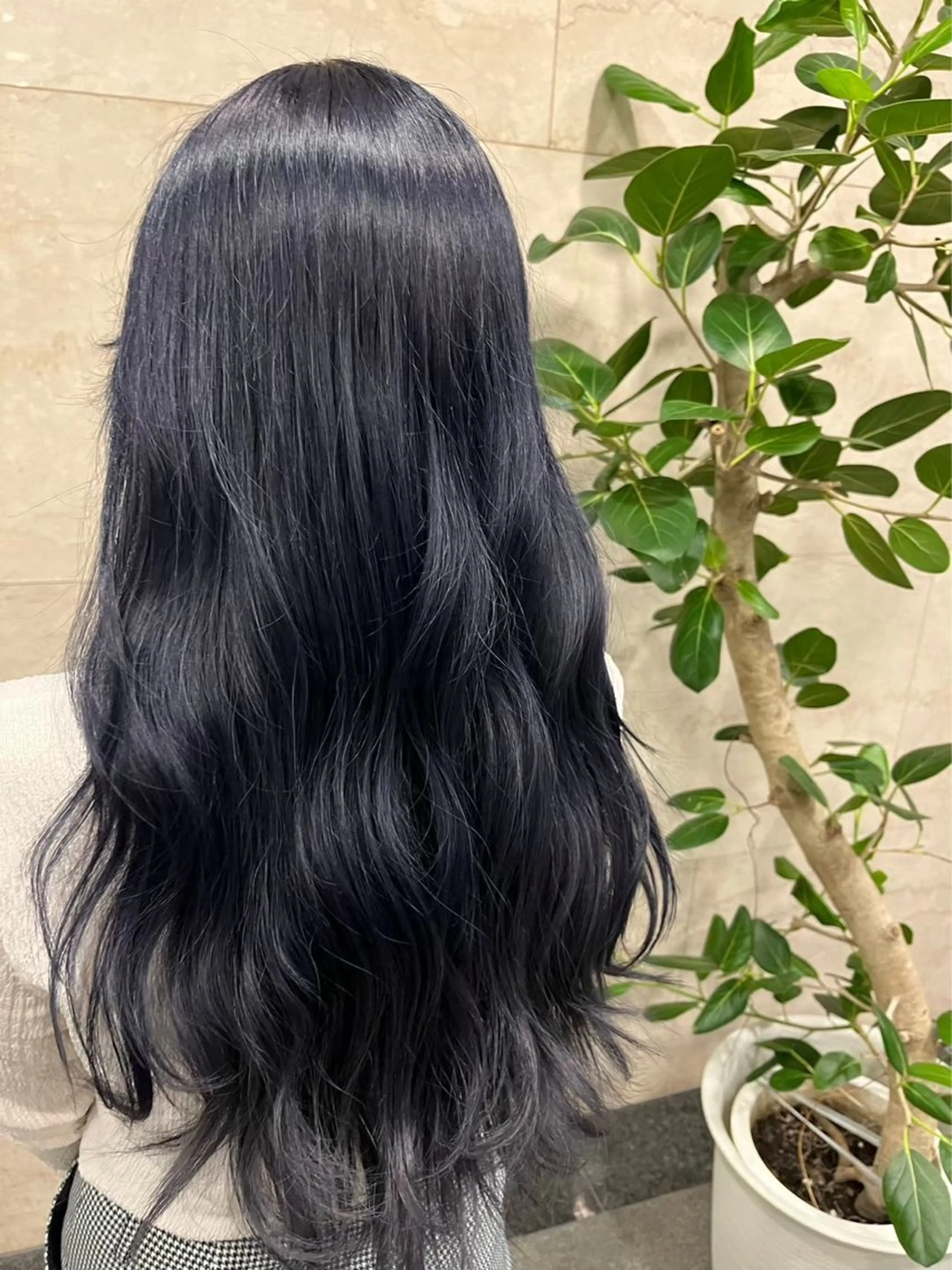 カラー アッシュ ブリーチ ブルーカラー 透明感カラー ダブルカラー みわ/博多 ブリーチ/カラーのヘアスタイル