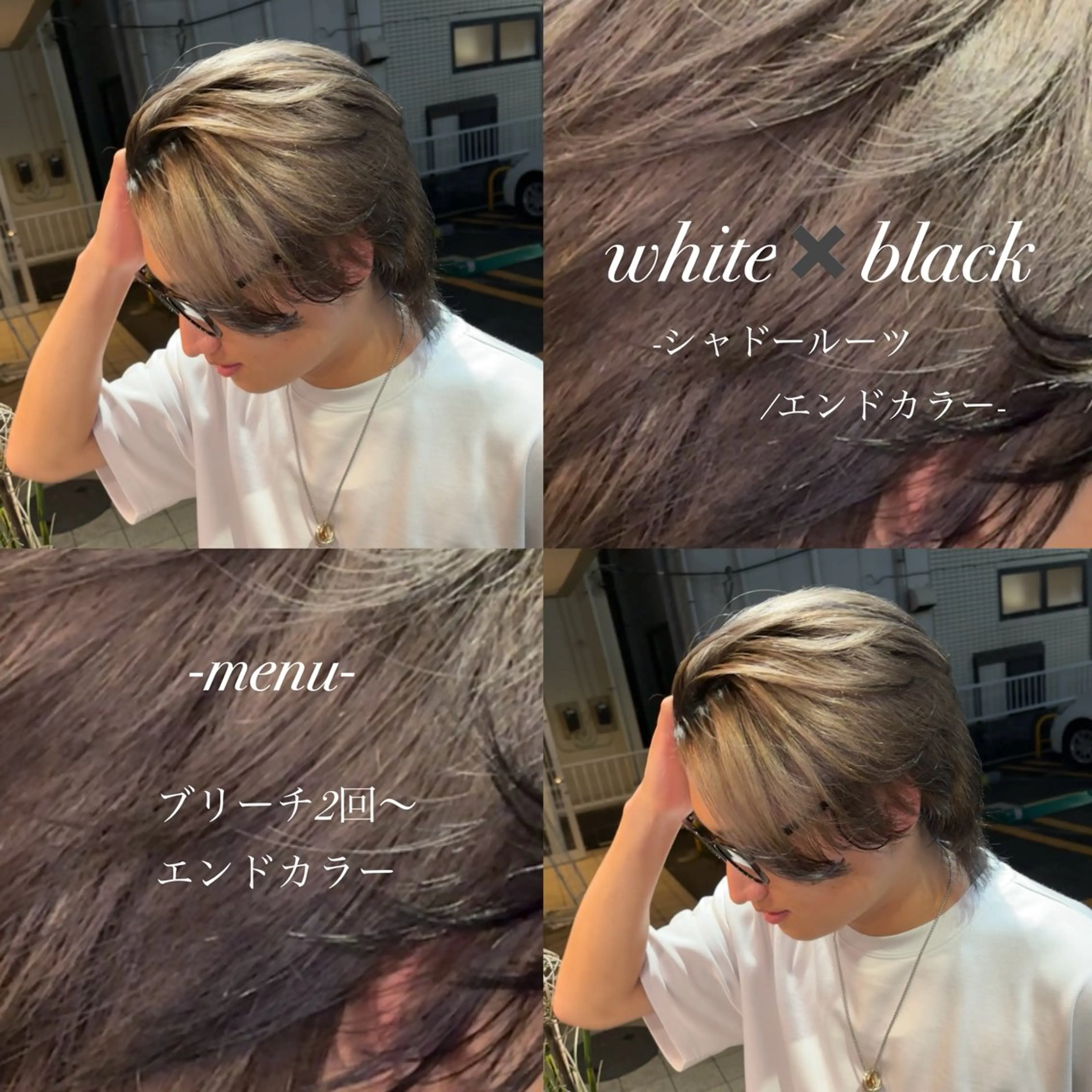 ショート ヘアカラー 🖤🎀ハイトーン/ エク/夕月🎀🖤のヘアスタイル