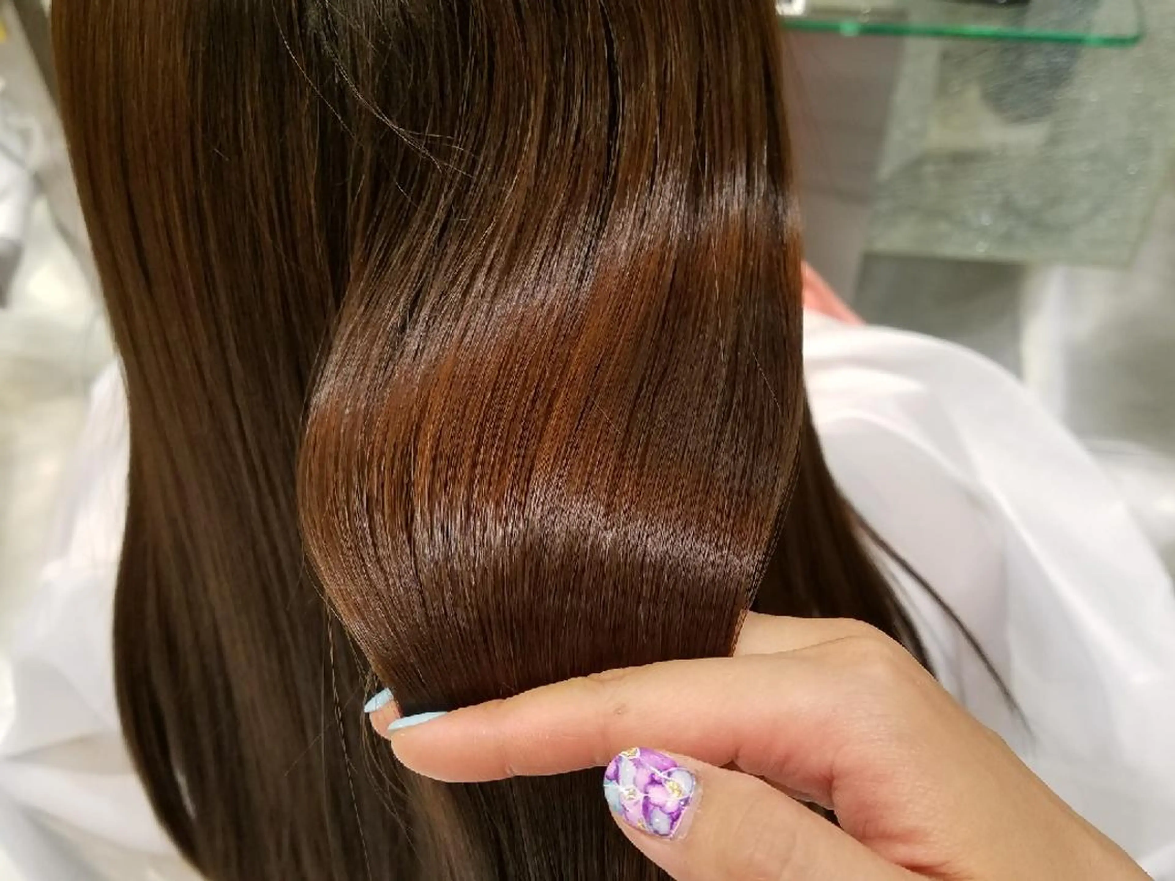 ロング 髪質改善 トリートメント EMANON名古屋所属・美谷添（ミヤゾエ） まどか大人ヘアサロンのヘアスタイル