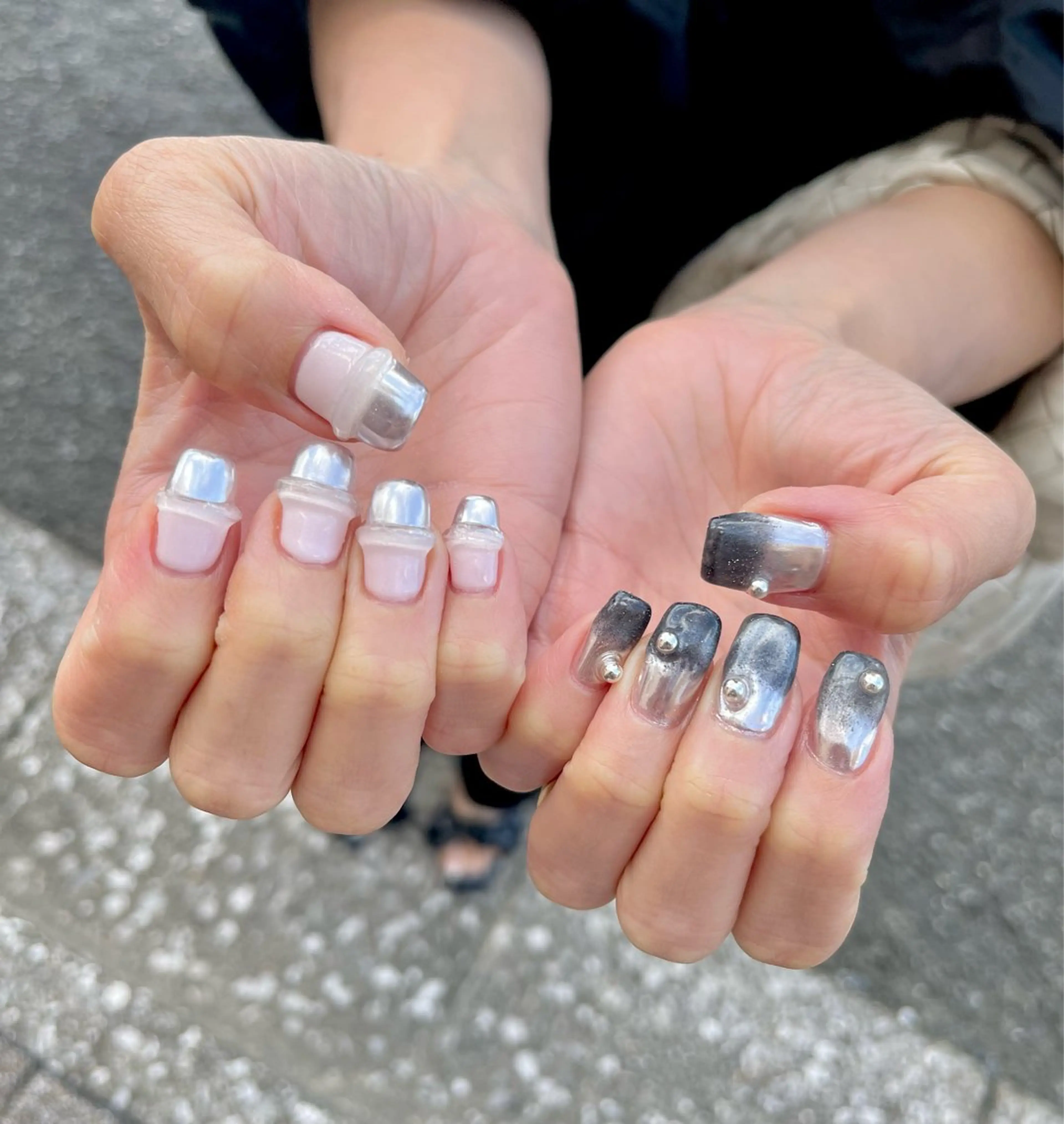 ネイル ミラーネイル ハンドネイル nail room.のネイルデザイン