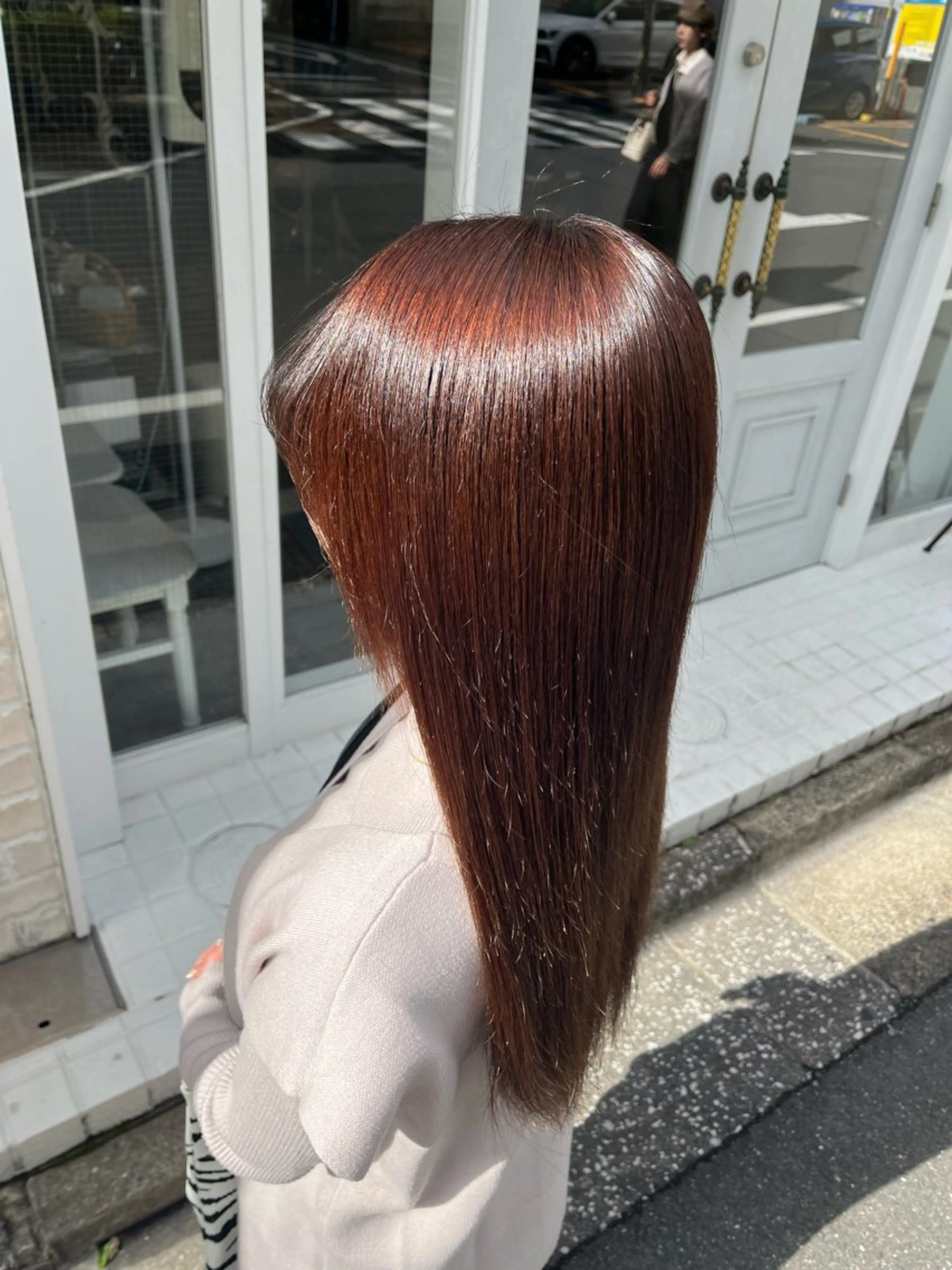 ロング 縮毛矯正 トリートメント DEFI所属・ブリーチ／ヘアメ募集 ʟᴇɪ.れいのヘアスタイル