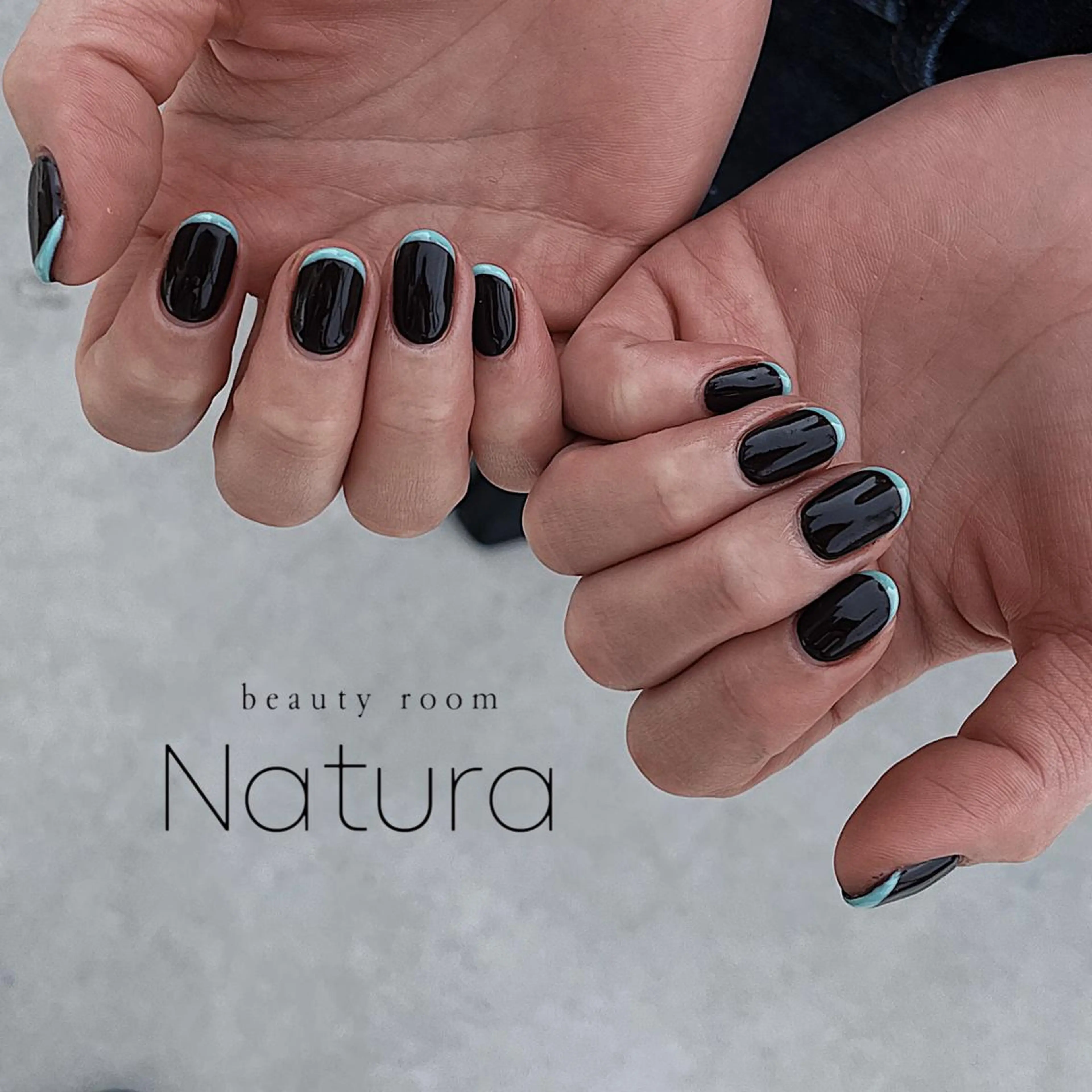 ネイル マツエク・マツパ アイブロウ 眉カラー フレンチネイル ハンドネイル beautyroom Naturaのネイルデザイン