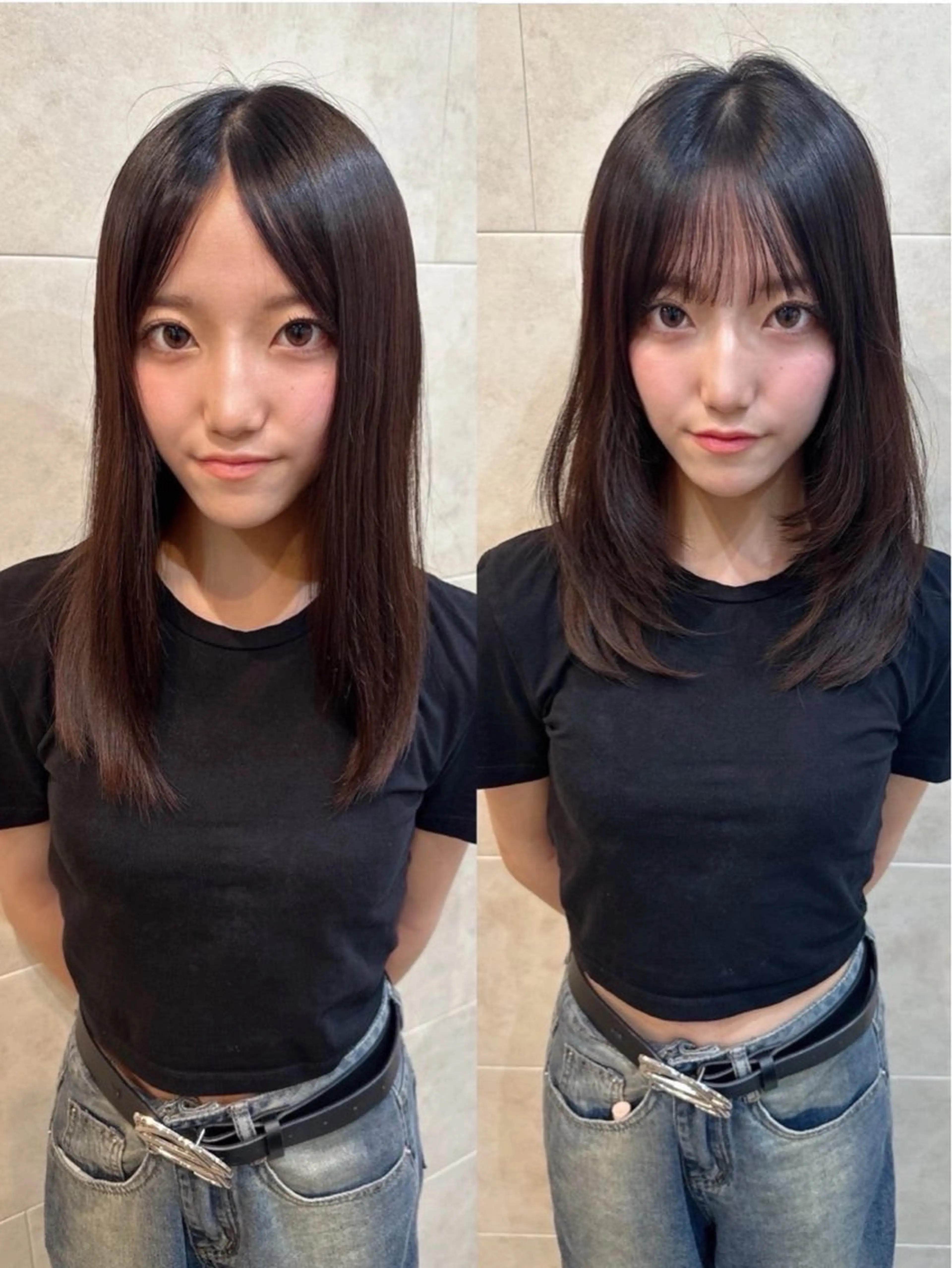 【練習モデル🍒】カット （肩下​〜​ロング）の写真