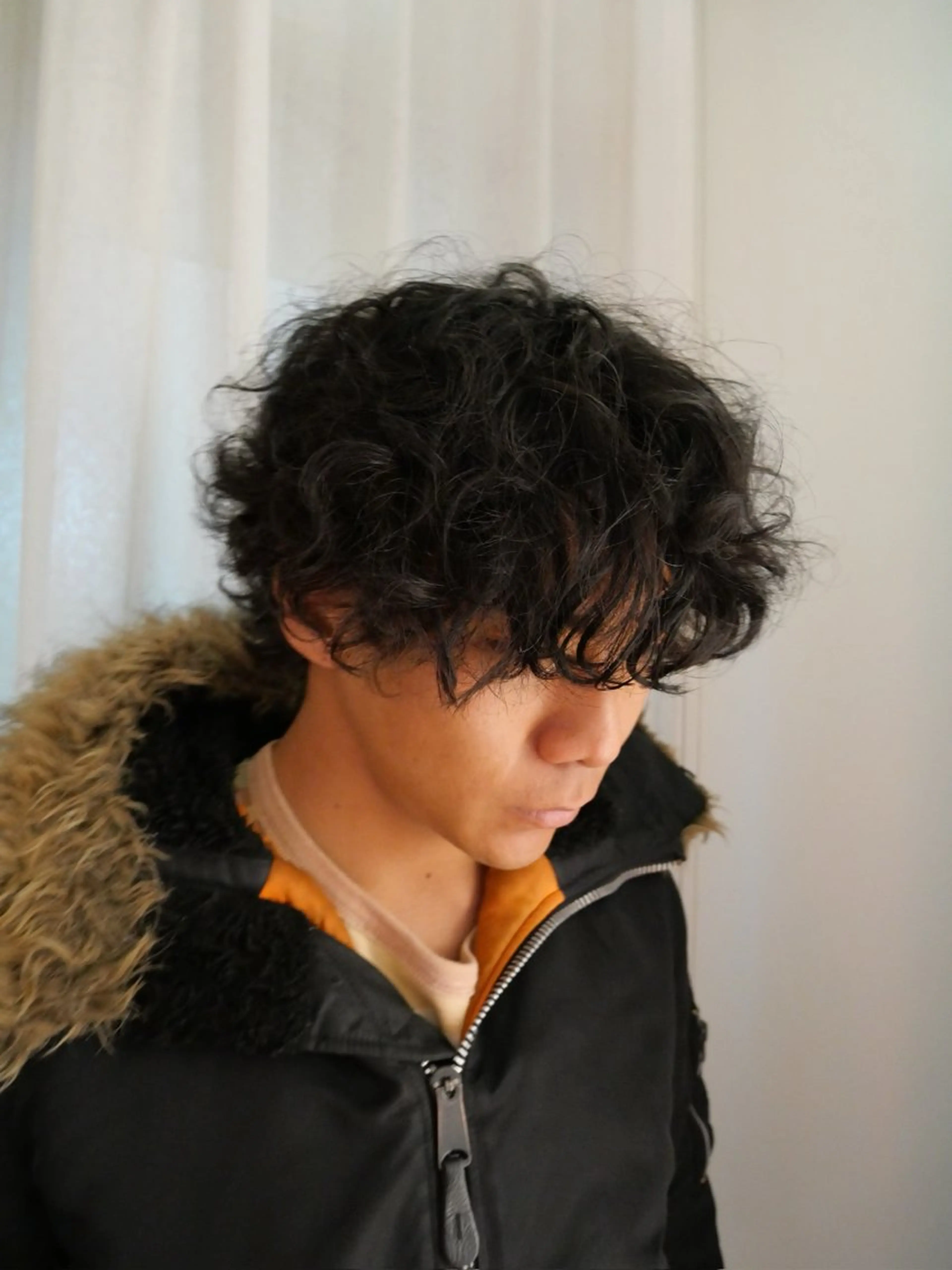 パーマ メンズ カットモデル FILMSりくのヘアスタイル