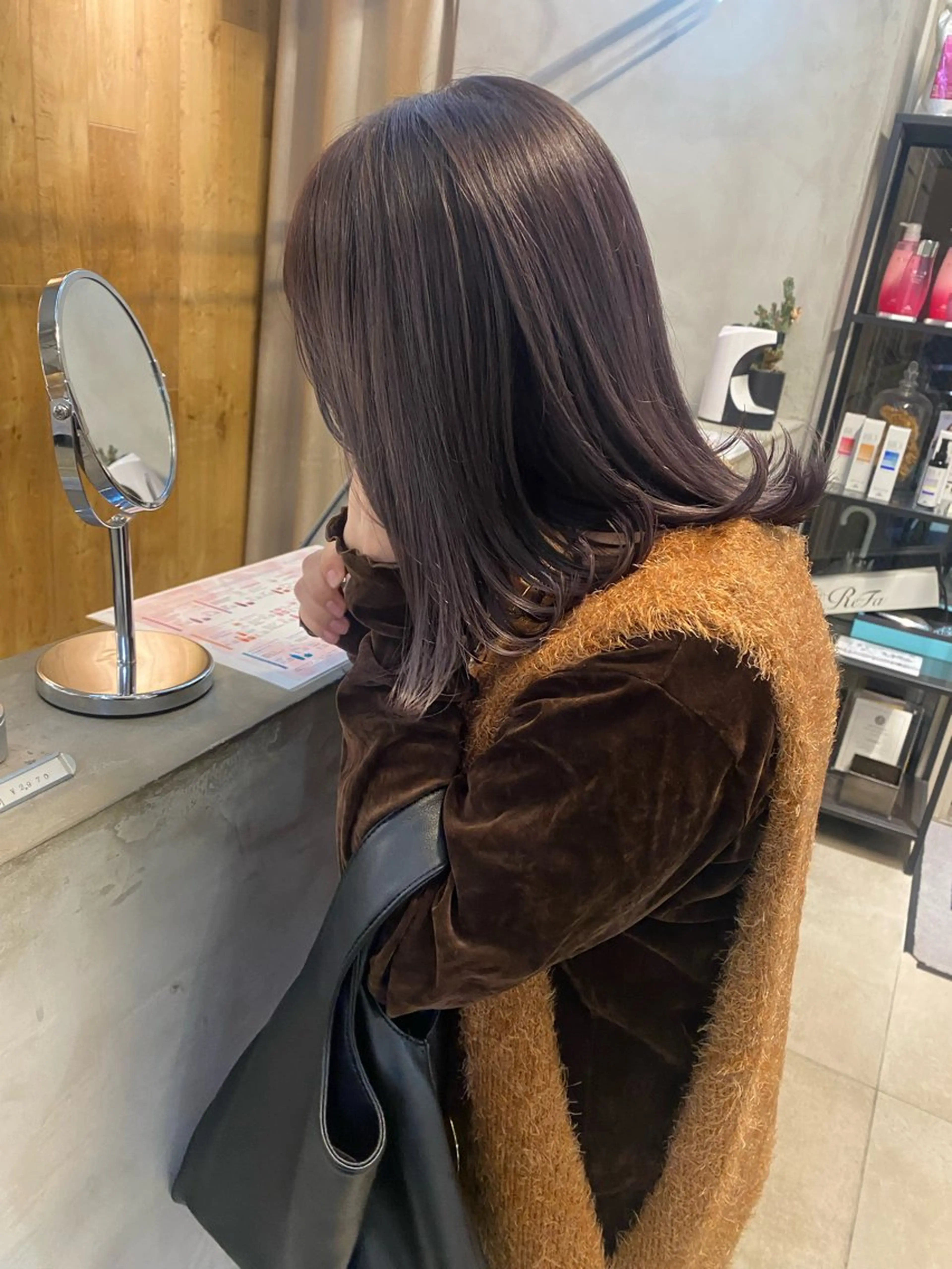 ミディアム カラー ブリーチ グレージュ ラベンダーカラー ラベンダーグレージュ ラベンダーグレー カット ヘアカラー Lomalia 🤍🫧/makoのヘアスタイル