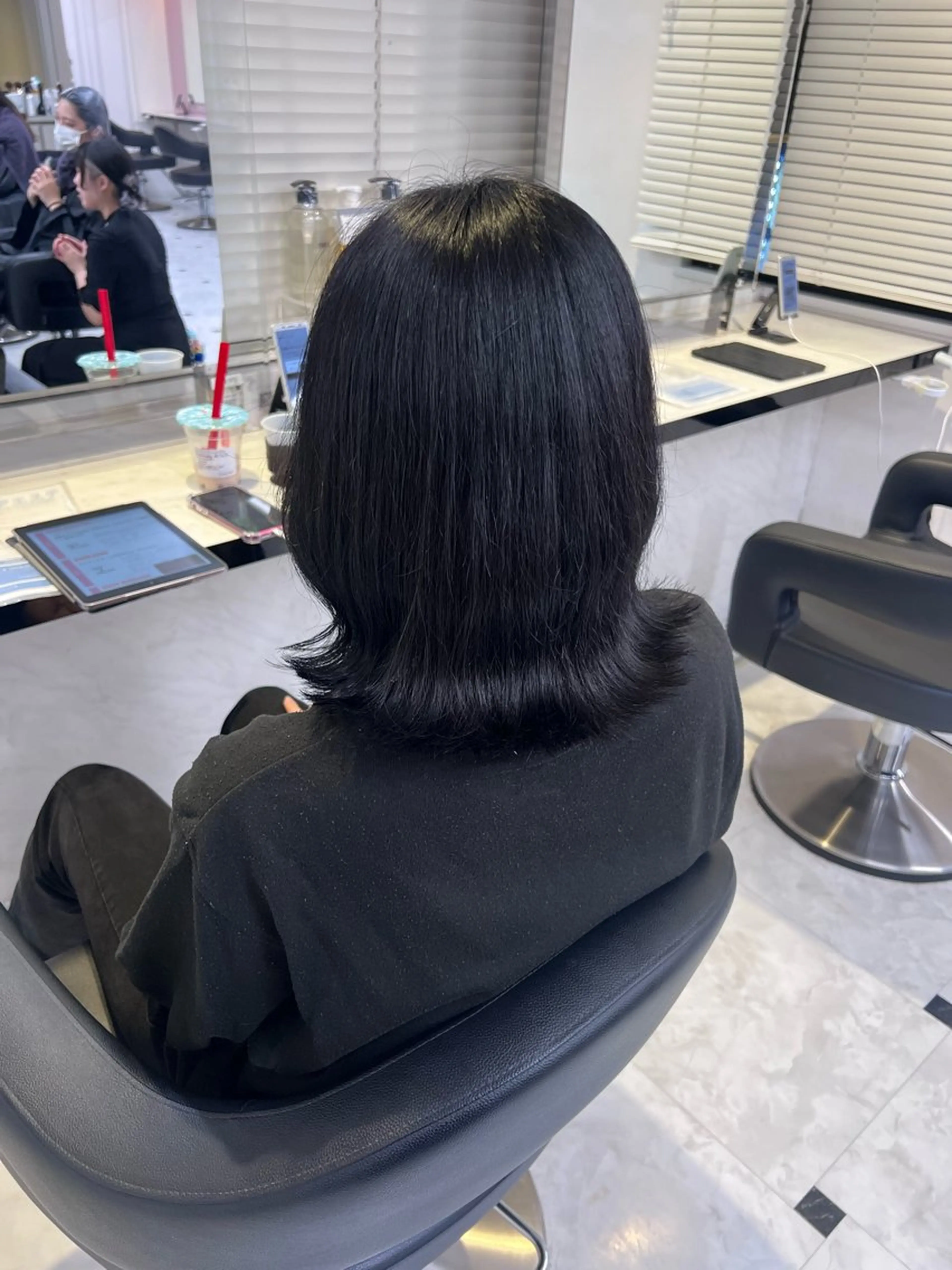 セミロング カラー ヘアアレンジ ブリーチ ブリーチなしカラー 髪質改善 トリートメント 韓国風🤍グレ ージュ🤍たくみのヘアスタイル