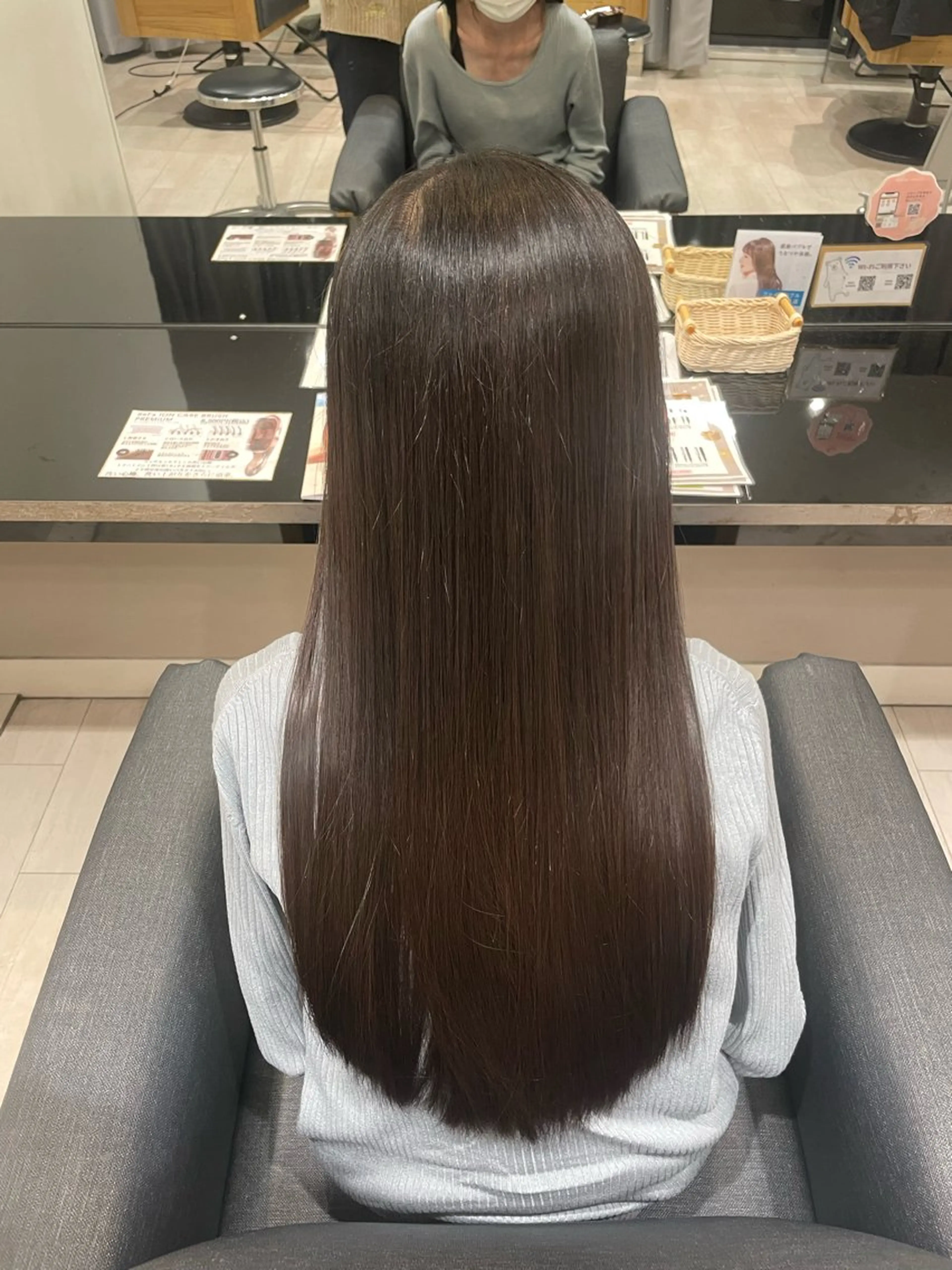 ロング パーマ 縮毛矯正 unique RINNEのヘアスタイル