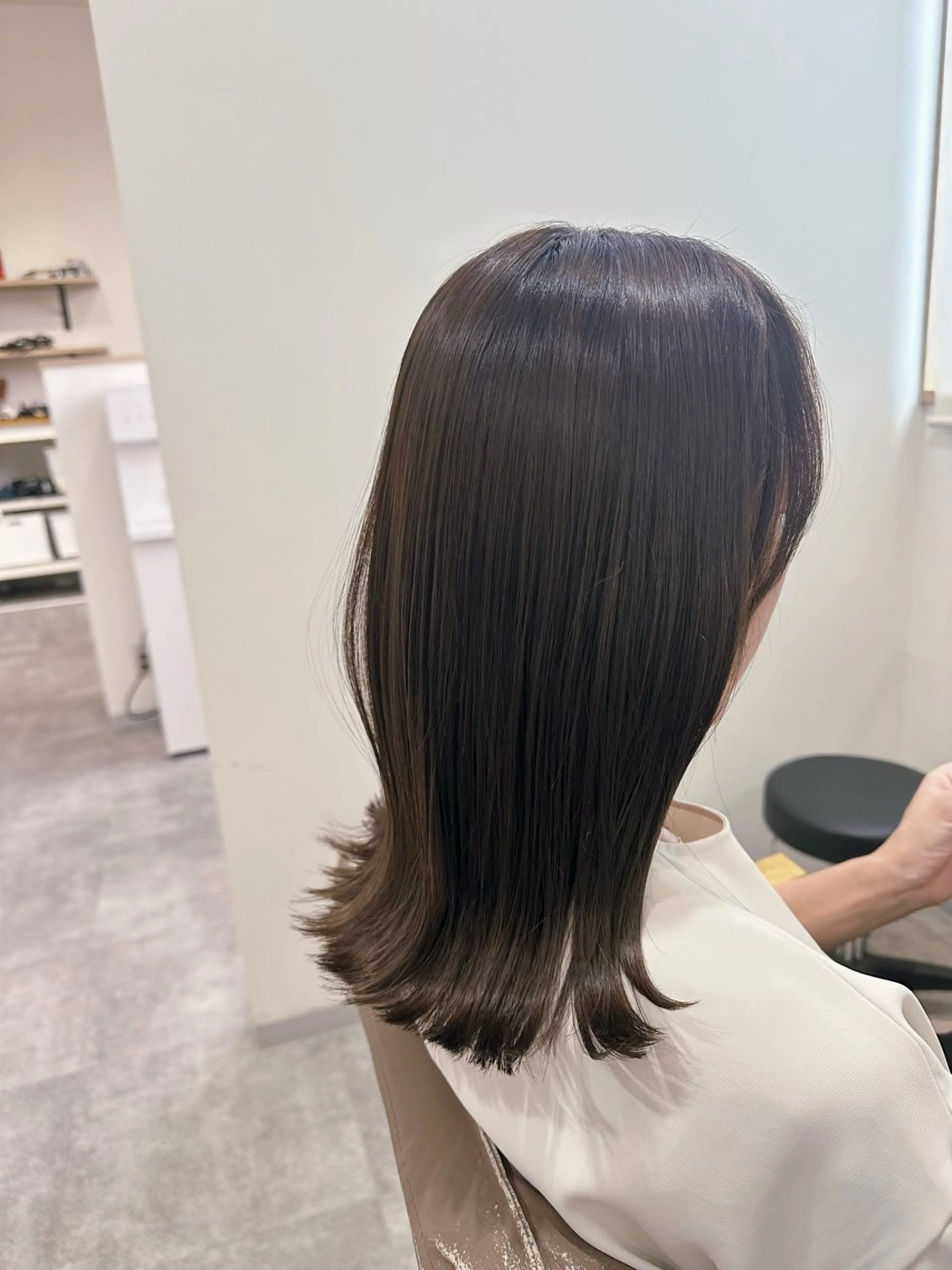 セミロング カラー ブラウンカラー 透明感カラー ヘアカラー トリートメント Rangali nanamiのヘアスタイル