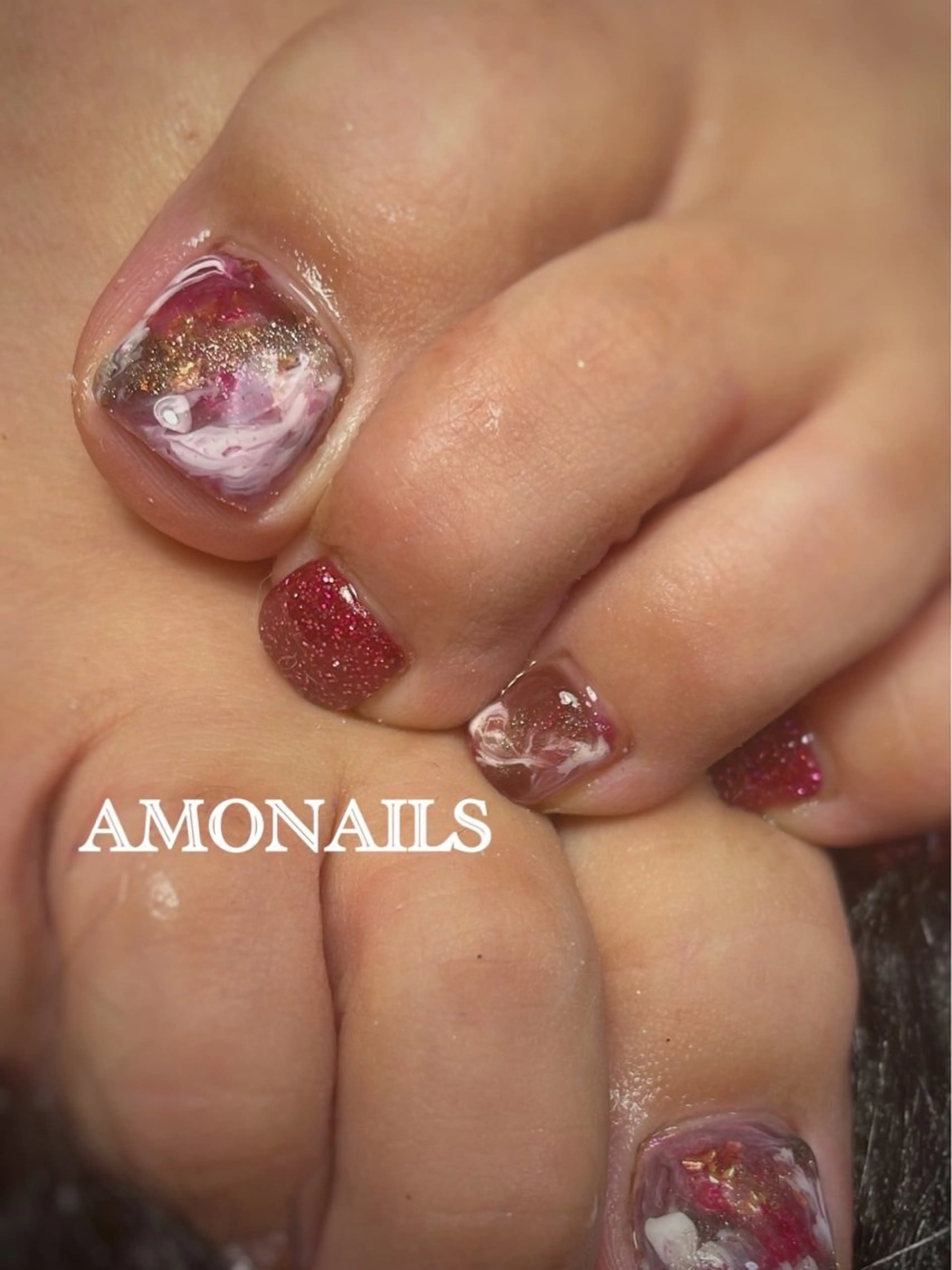 ネイル フットネイル ジェルネイル ニュアンスネイル ハンドネイル フットネイル AMONAILS *.のネイルデザイン