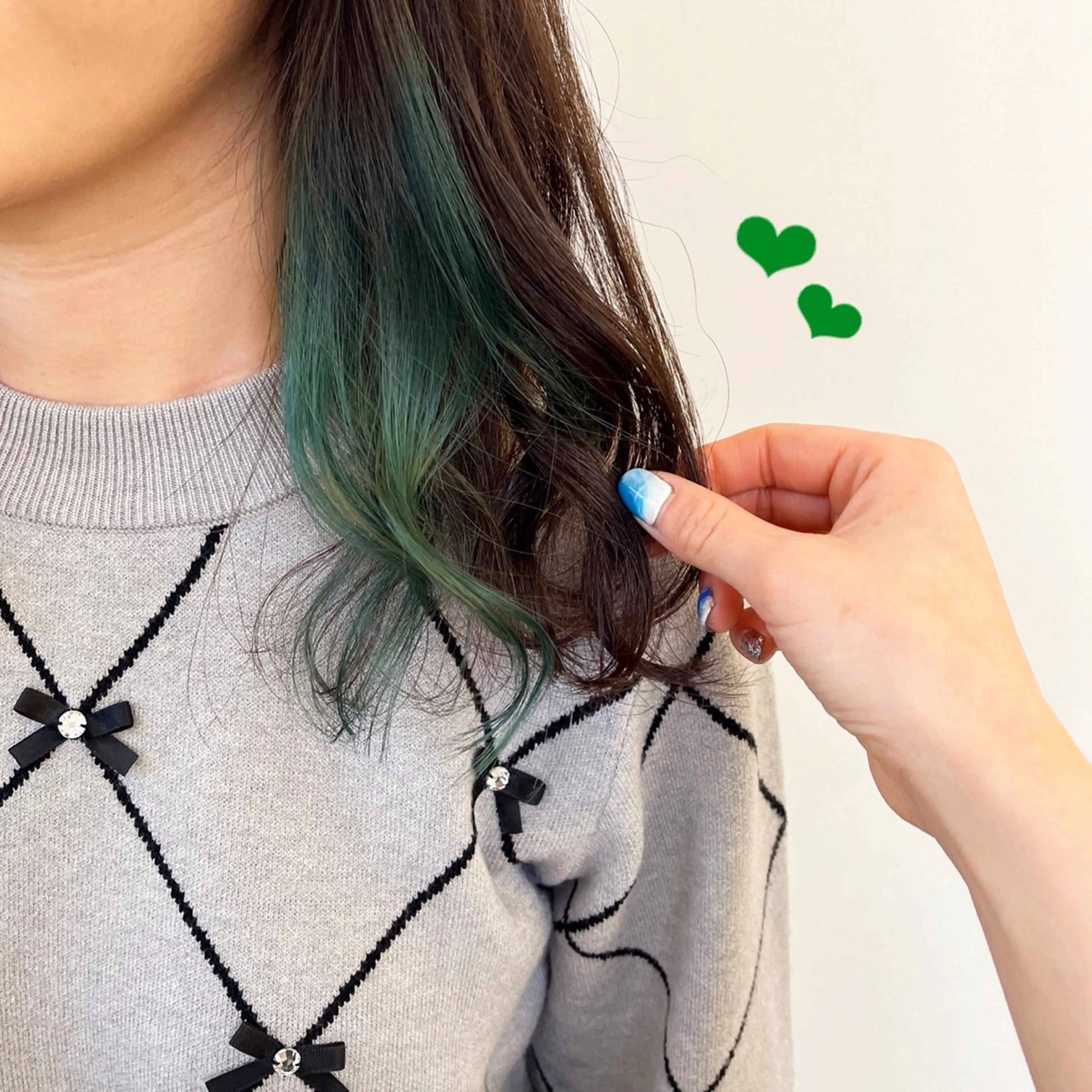 セミロング カラー ブリーチ 🌷モテ髪推しカラー moe🐰🌷のヘアスタイル