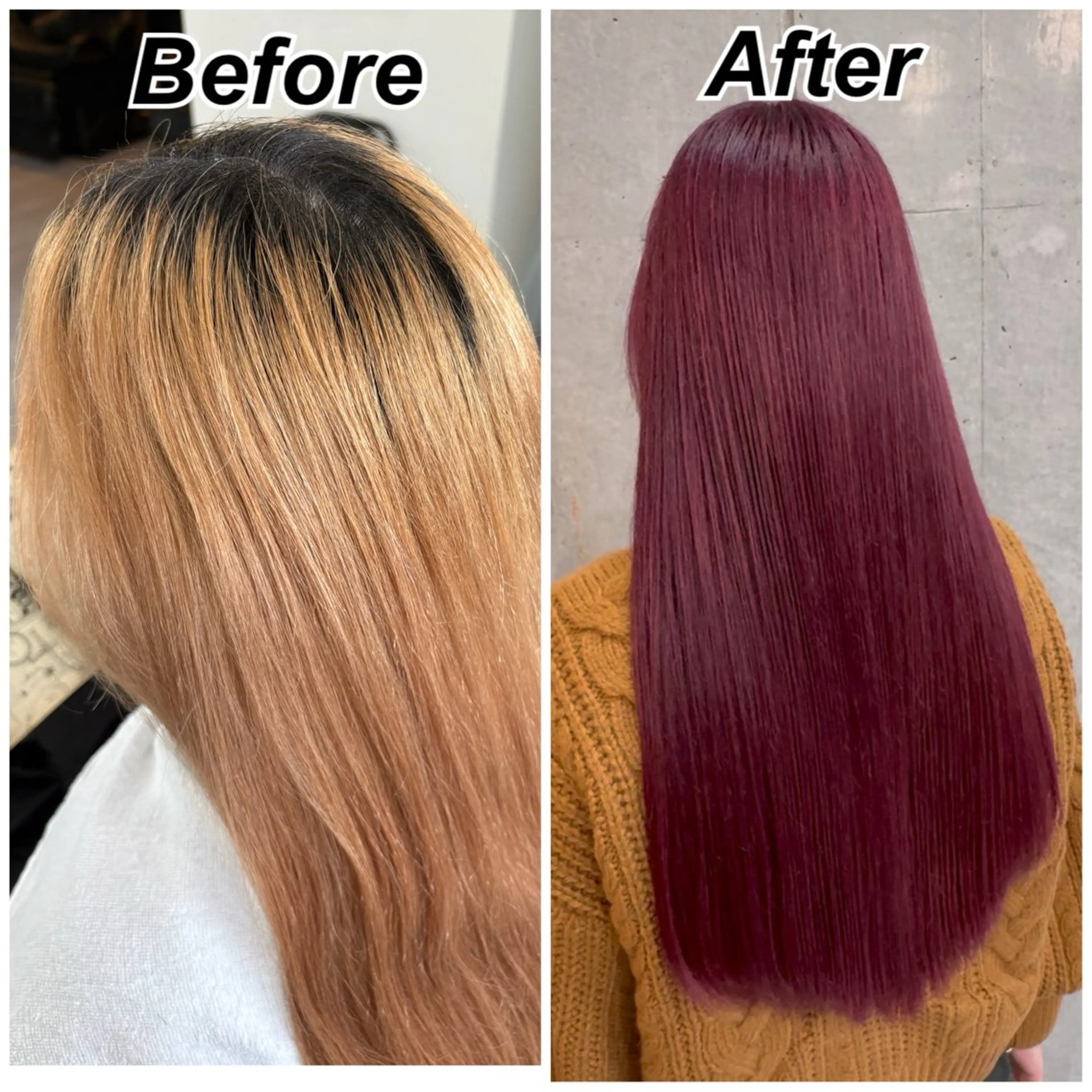 ブリーチ（リタッチor全頭）＋オンカラー＋トリートメントの写真