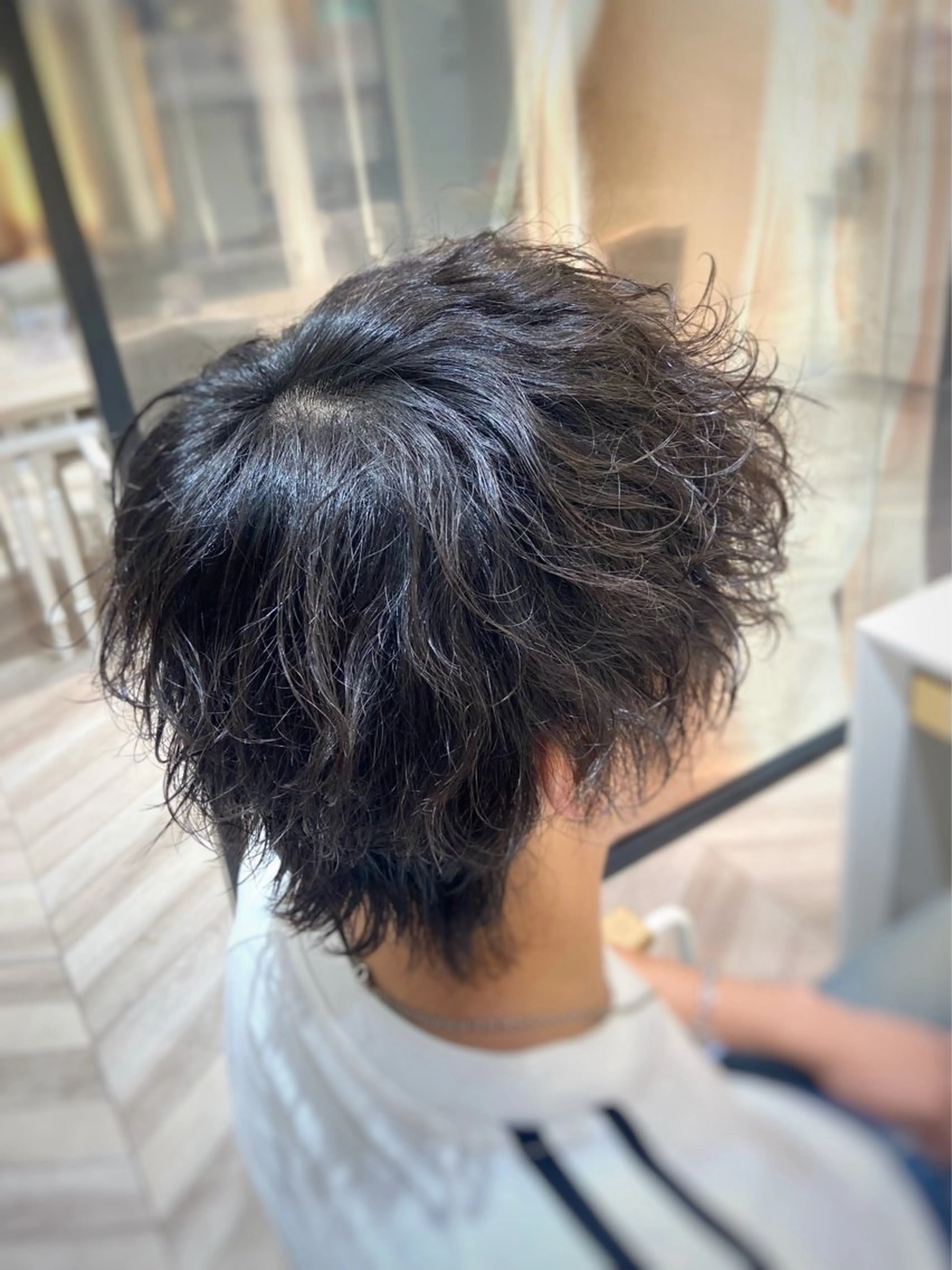 ミディアム ミディアムパーマ ウルフカット カット パーマ 垢抜け/似合わせ✨ モテ髪/井谷拓馬のヘアスタイル
