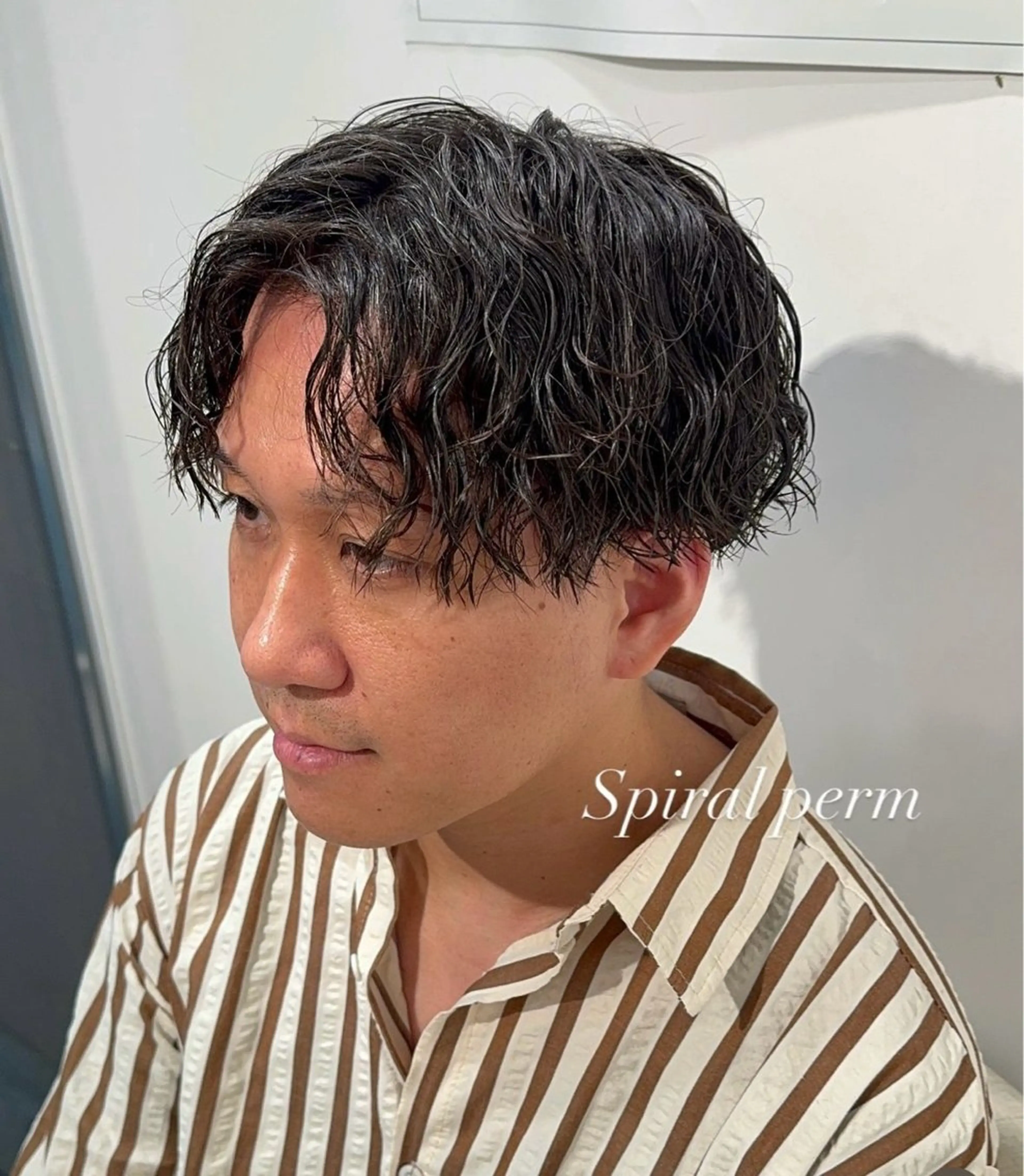 メンズ カット パーマ 💖レイヤー/暖色系 カラーAYANE💖のヘアスタイル