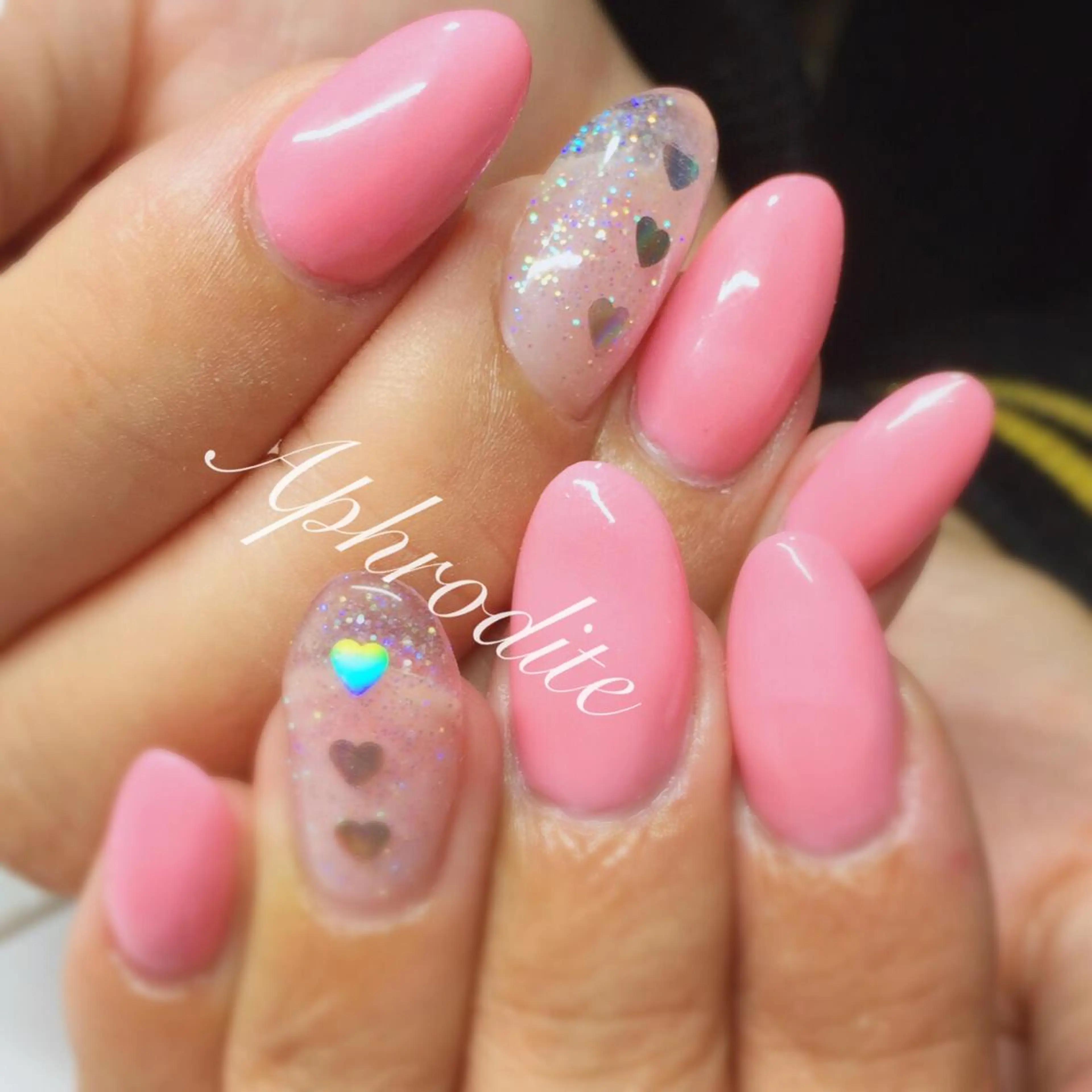 ネイル スカルプネイル シンプルネイル APHRODITE Nagisaのネイルデザイン