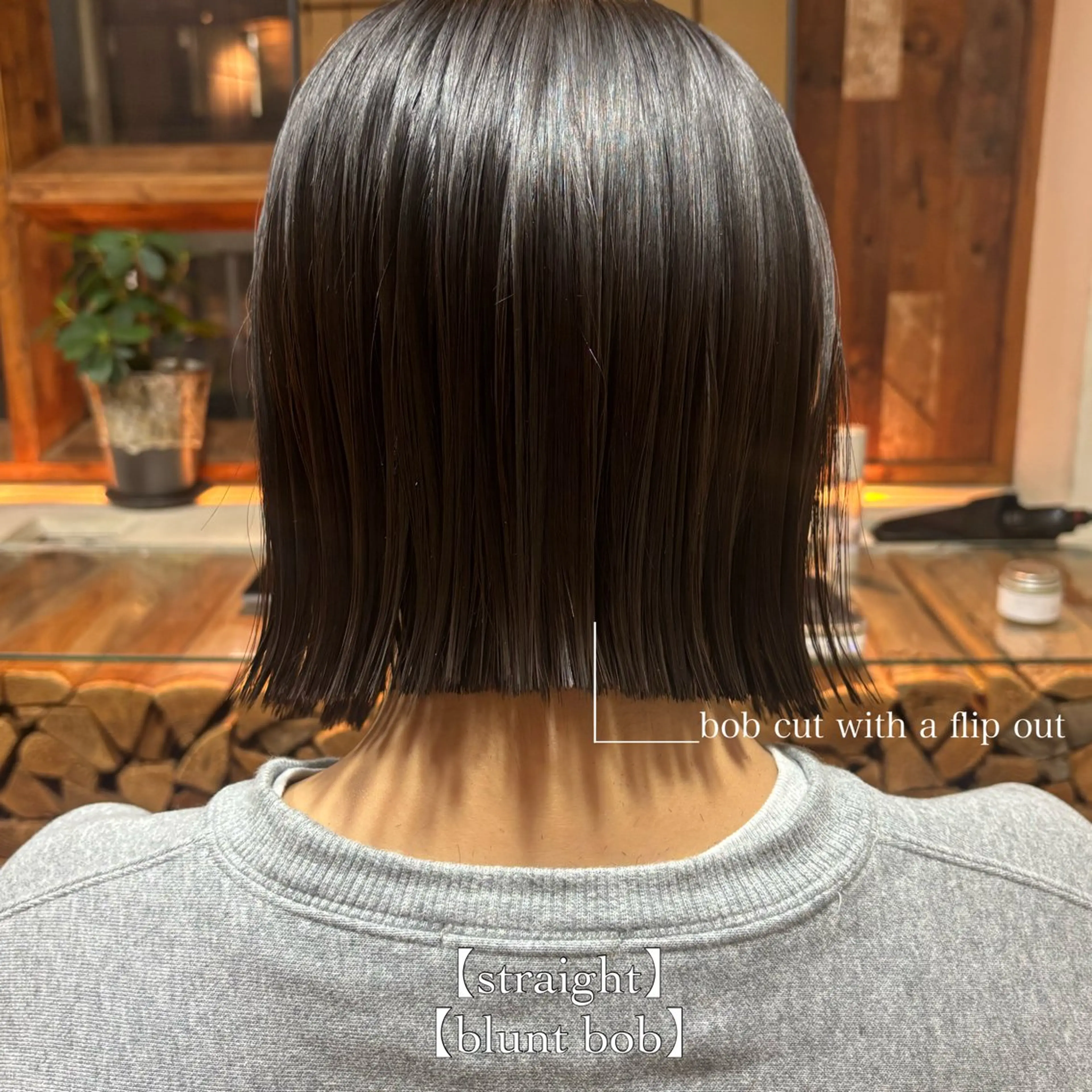 ミディアム パーマ カット 縮毛矯正 ⌇🌹切りっぱなし 🌹ᴍᴇɢᴜᴍɪ ⌇のヘアスタイル