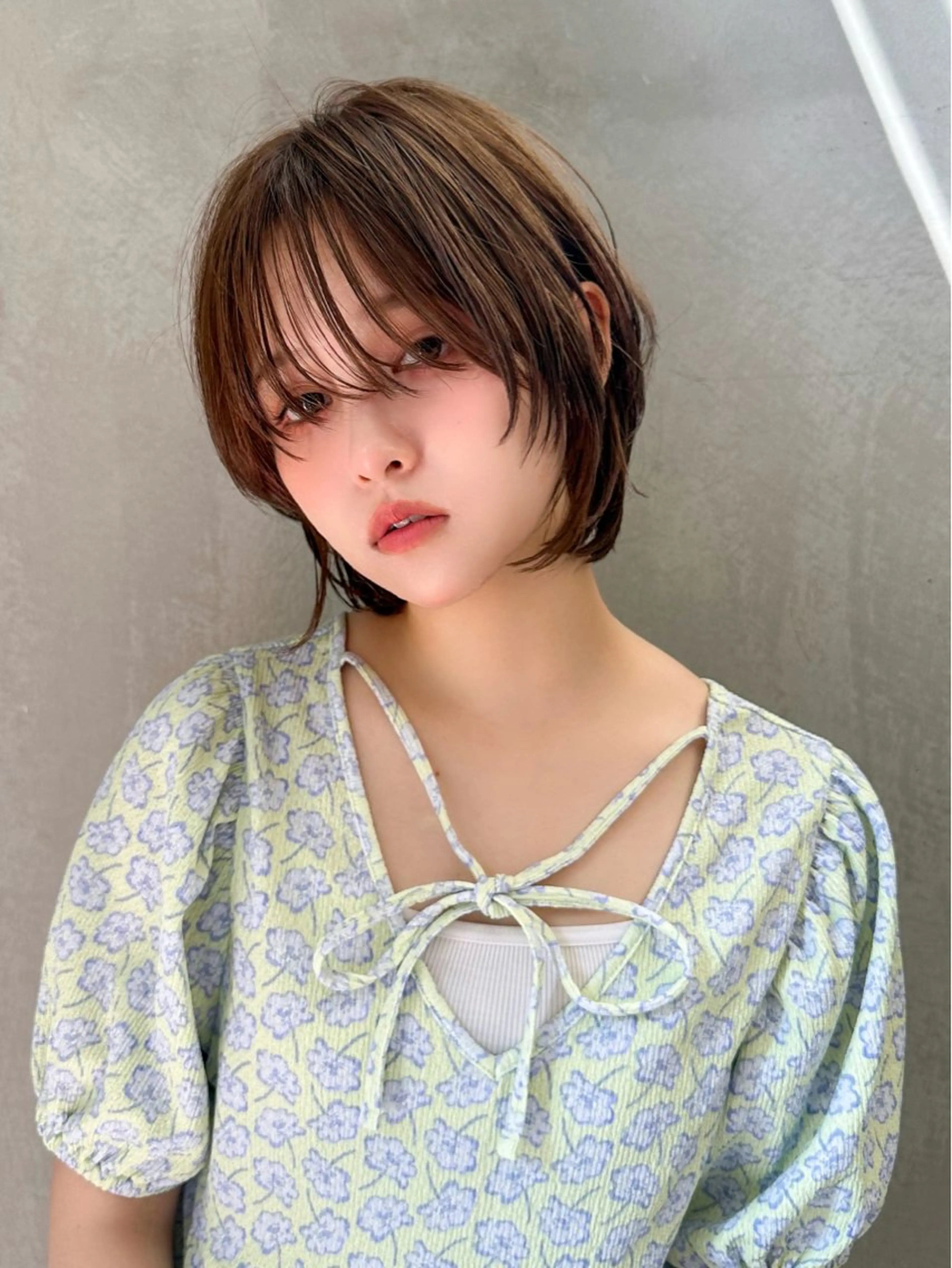 ショート カラー 小顔カット カット ヘアカラー トリートメント ヘッドスパ 遠藤大雅 ショート /ボブ/美髪矯正🌈のヘアスタイル