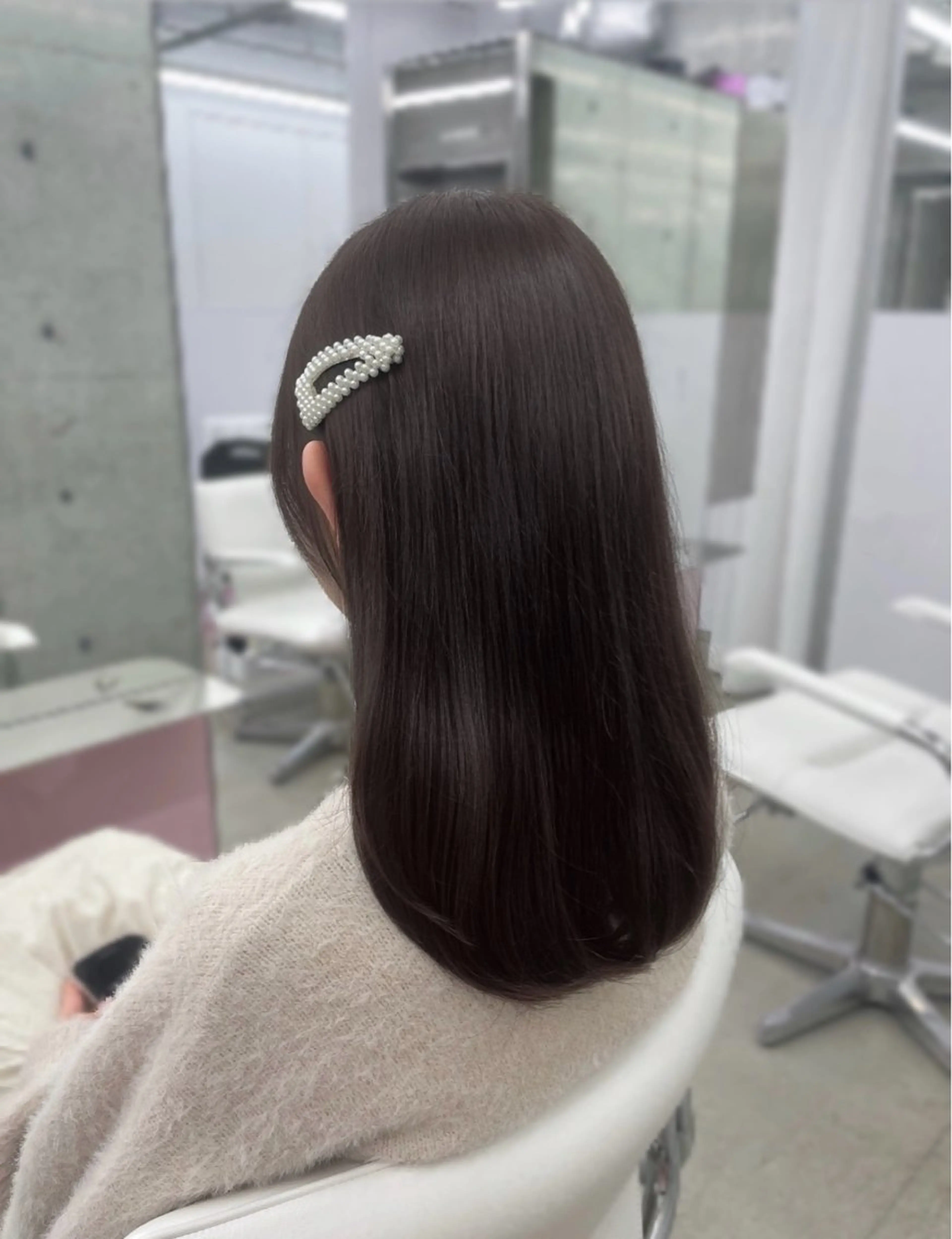 セミロング カット ヘアカラー トリートメント NI所属・𝑨𝑴𝑰 🎀 ガーリーヘア🤍のヘアスタイル