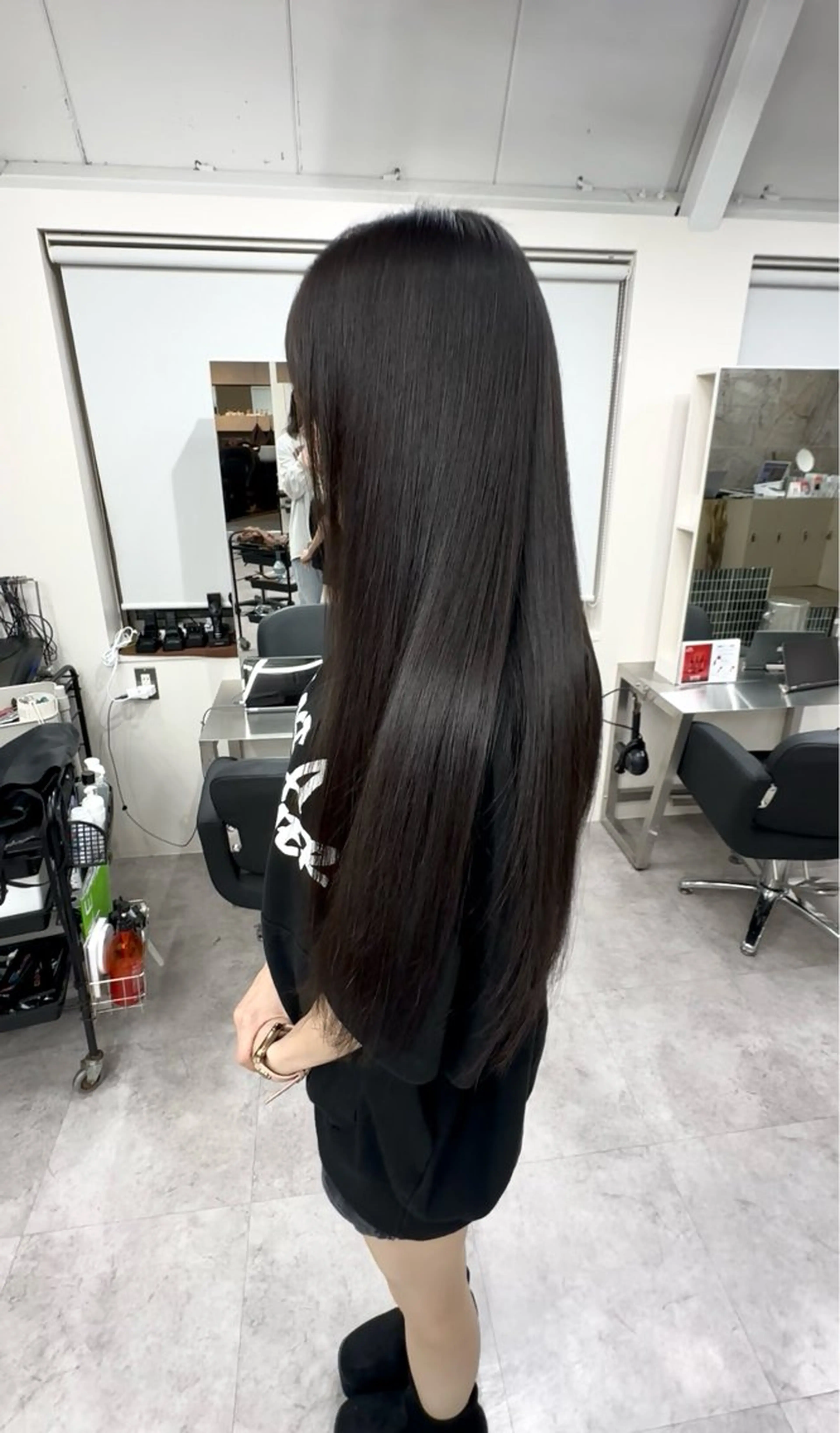 ロング カット 縮毛矯正 トリートメント 🫧髪質改善🍎艶髪 🫧　猿渡のヘアスタイル